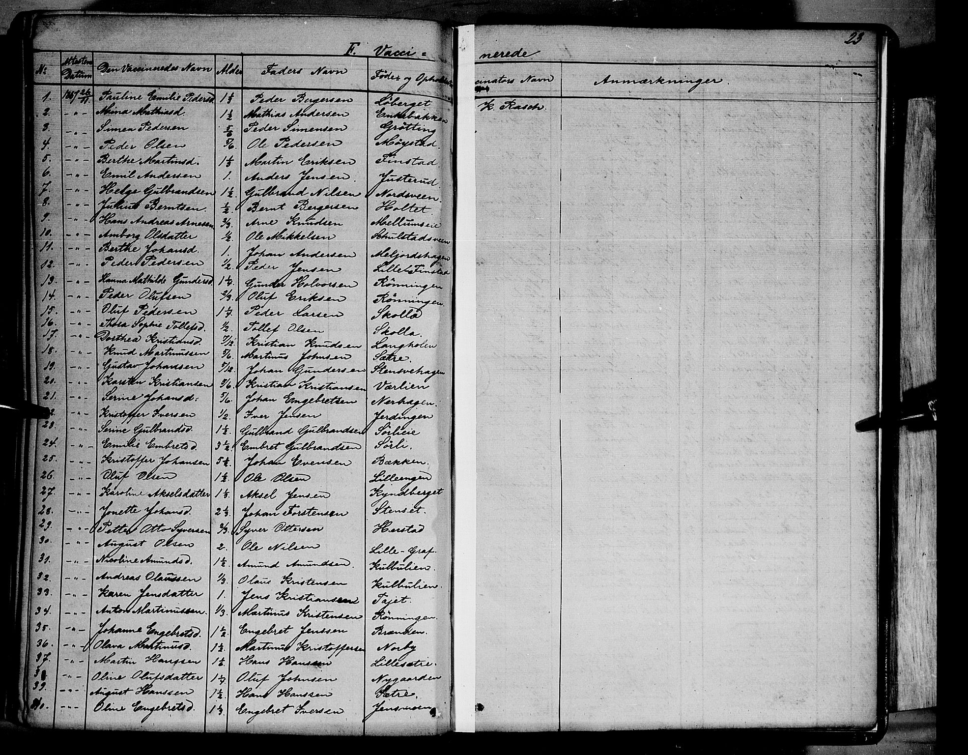 Elverum prestekontor, SAH/PREST-044/H/Ha/Haa/L0010: Parish register (official) no. 10, 1857-1868, p. 23