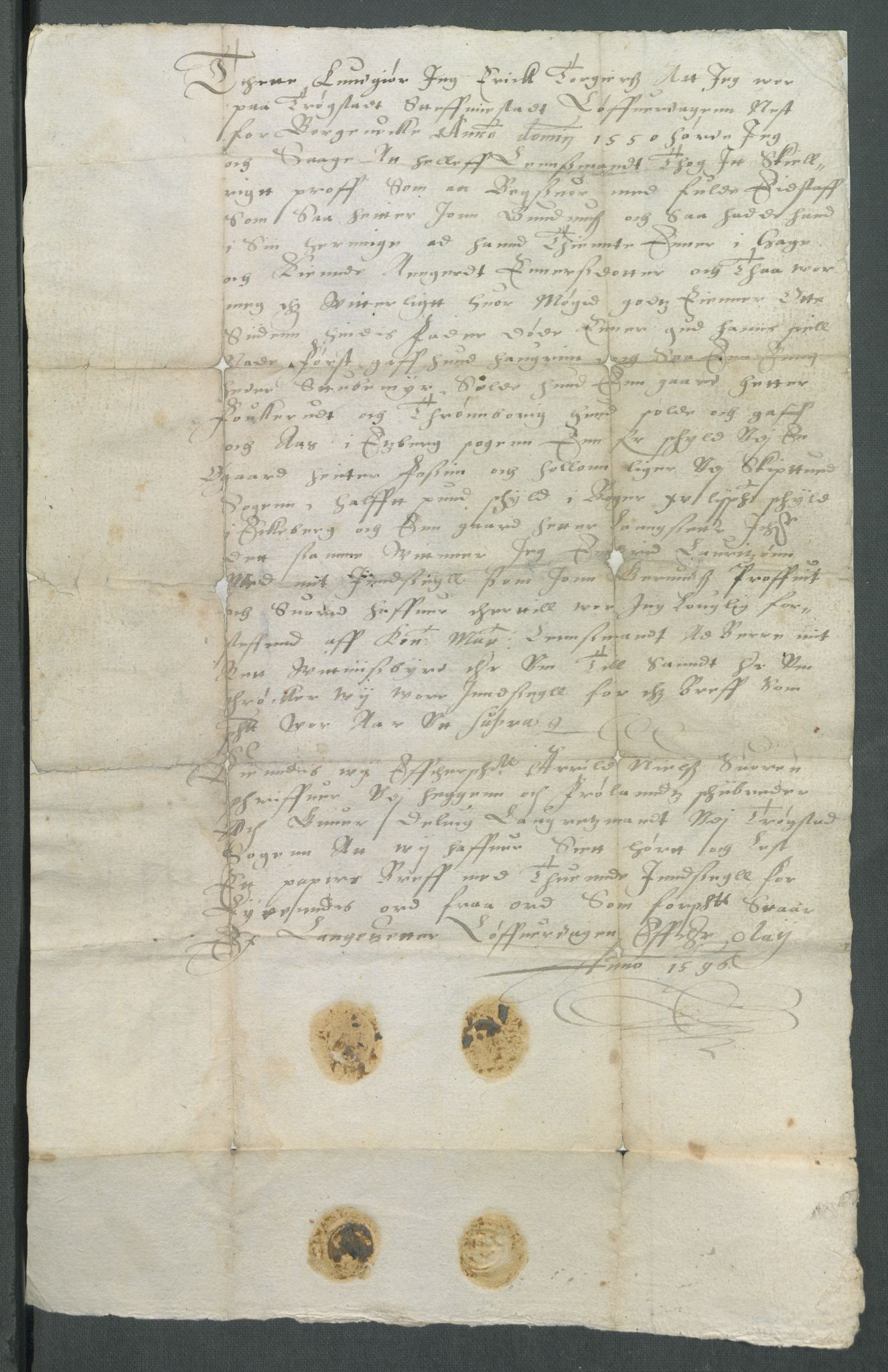 Riksarkivets diplomsamling, AV/RA-EA-5965/F02/L0102: Dokumenter, 1596, p. 11