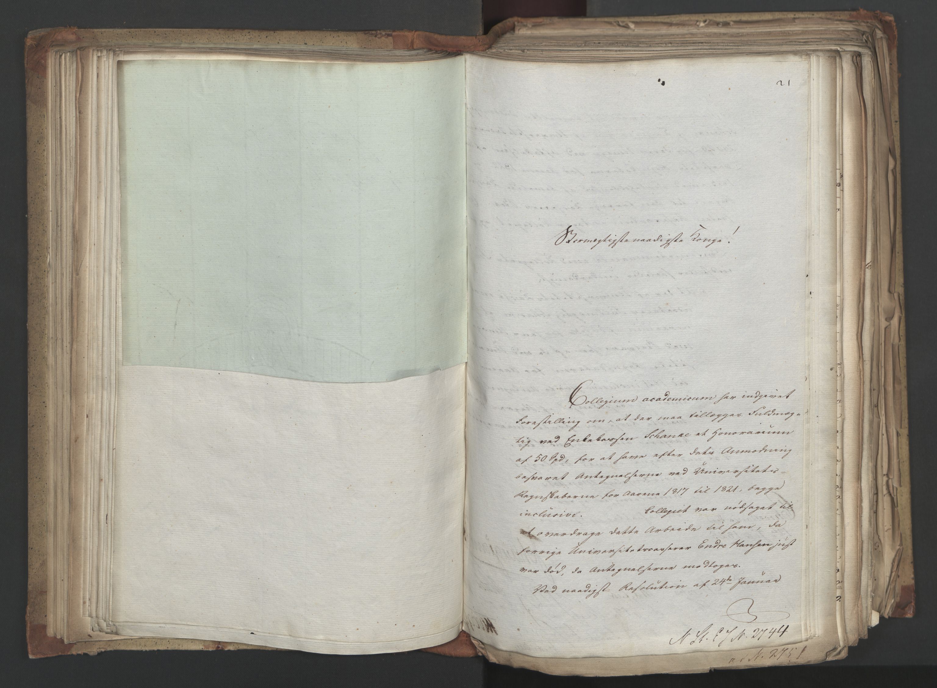 Statsrådsavdelingen i Stockholm, AV/RA-S-1003/D/Da/L0043: Regjeringsinnstillinger nr. 2706-2845, 1825, p. 143