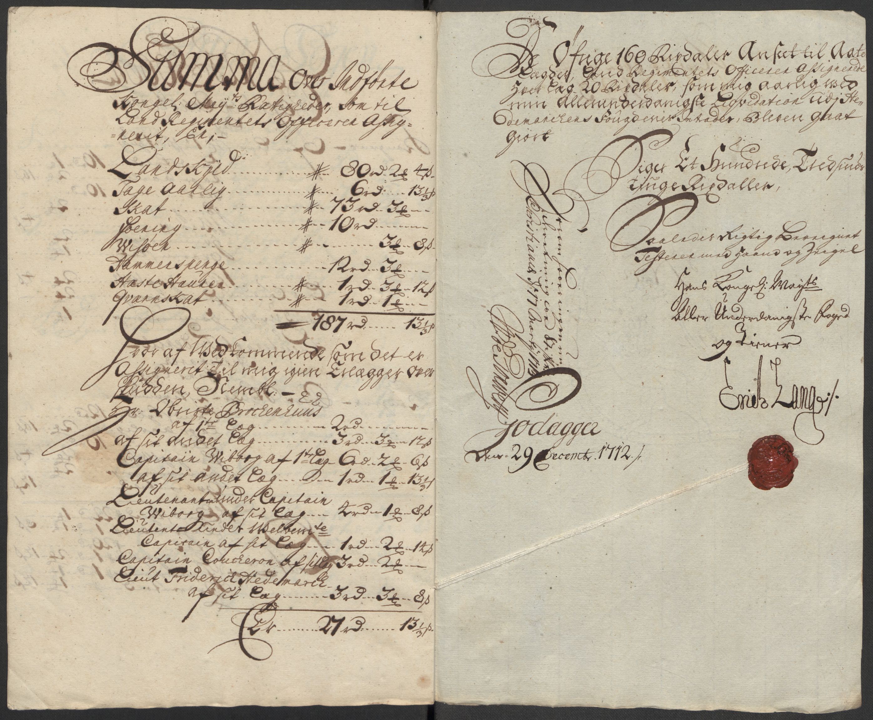 Rentekammeret inntil 1814, Reviderte regnskaper, Fogderegnskap, AV/RA-EA-4092/R16/L1049: Fogderegnskap Hedmark, 1712, p. 258