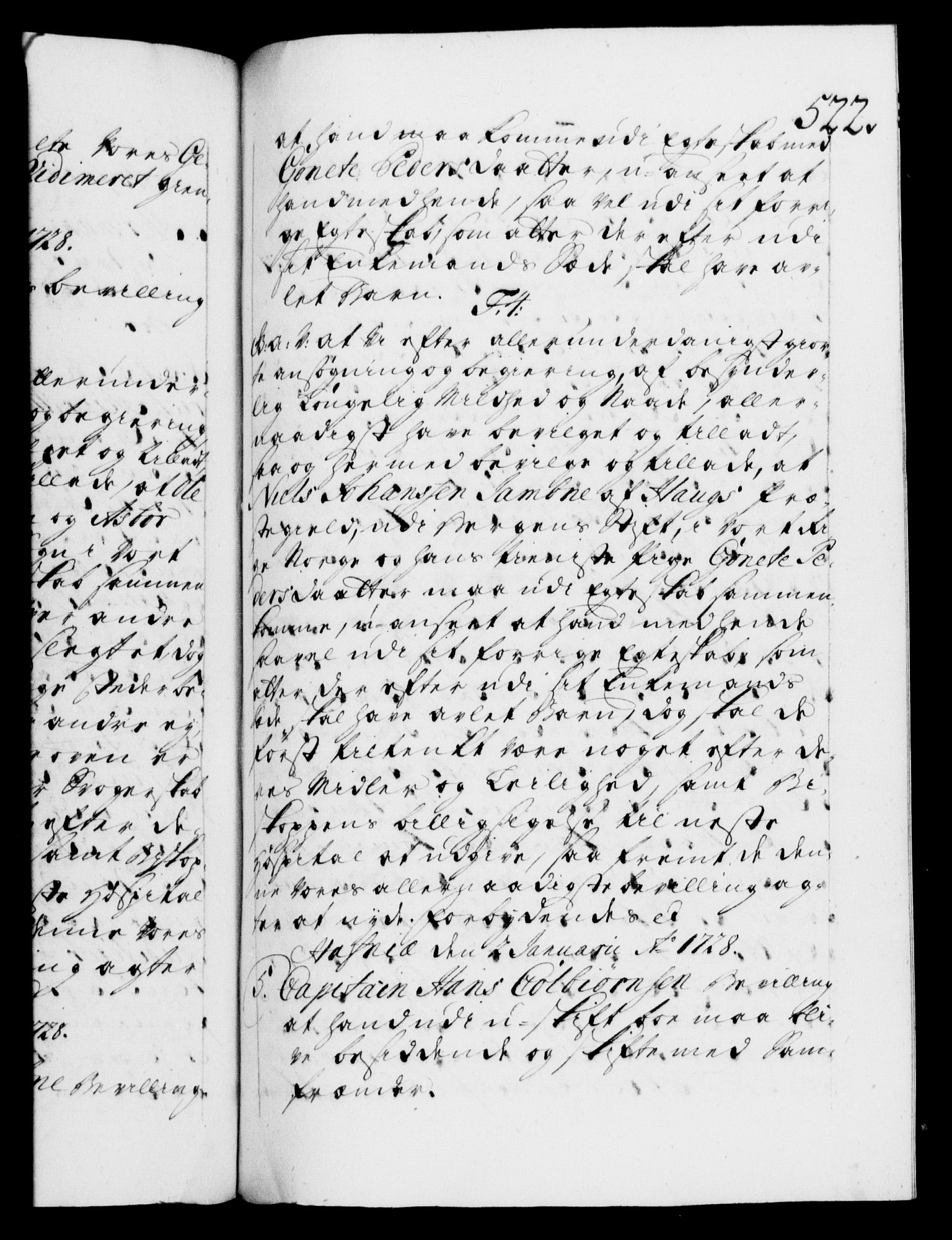 Danske Kanselli 1572-1799, AV/RA-EA-3023/F/Fc/Fca/Fcaa/L0025: Norske registre, 1726-1728, p. 522a