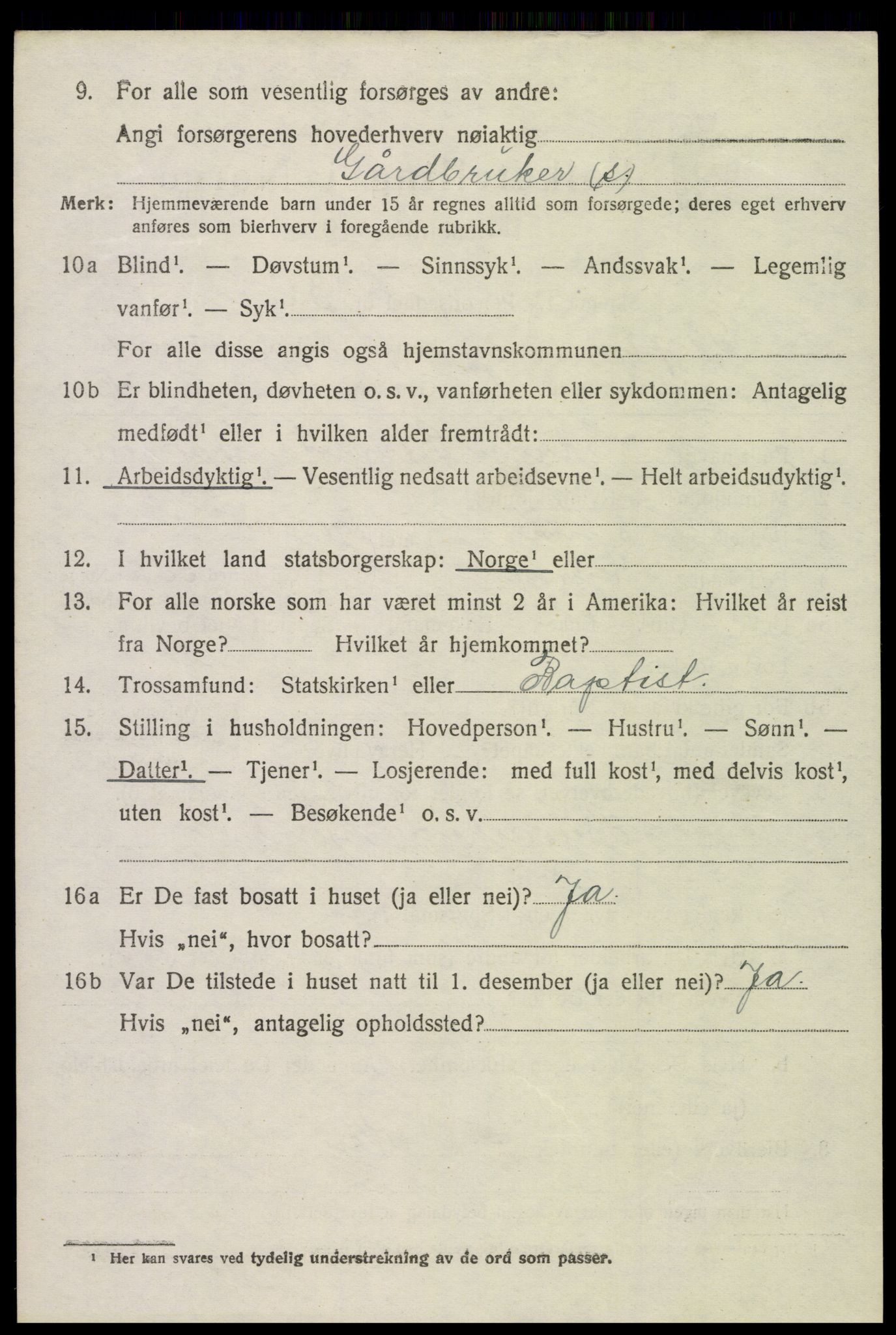 SAKO, 1920 census for Gjerpen, 1920, p. 2697