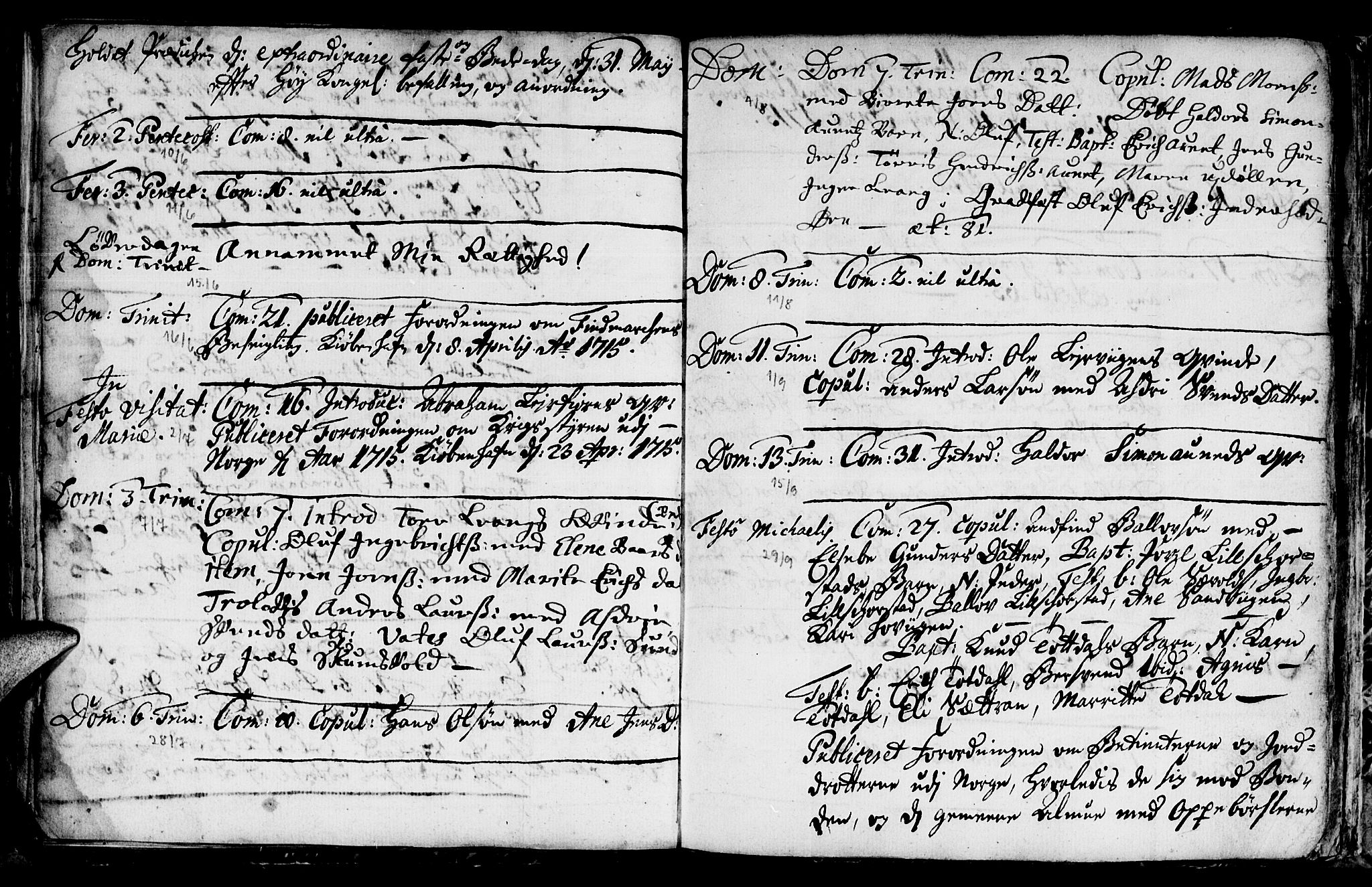 Ministerialprotokoller, klokkerbøker og fødselsregistre - Nord-Trøndelag, SAT/A-1458/774/L0627: Parish register (official) no. 774A01, 1693-1738