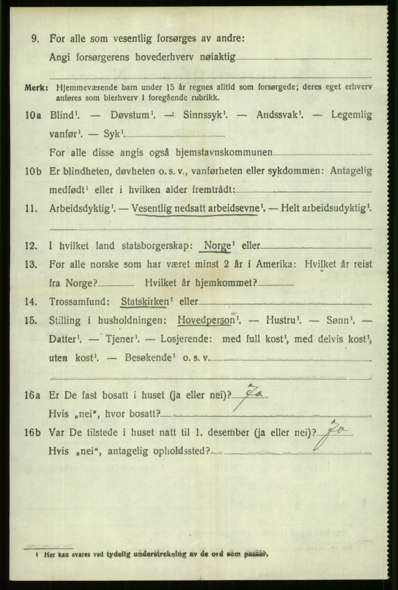 SAB, 1920 census for Voss, 1920, p. 17928