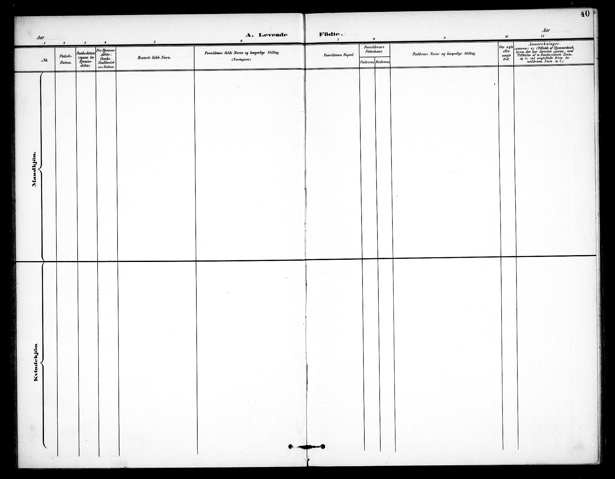 Høland prestekontor Kirkebøker, SAO/A-10346a/F/Fc/L0003: Parish register (official) no. III 3, 1897-1911, p. 40