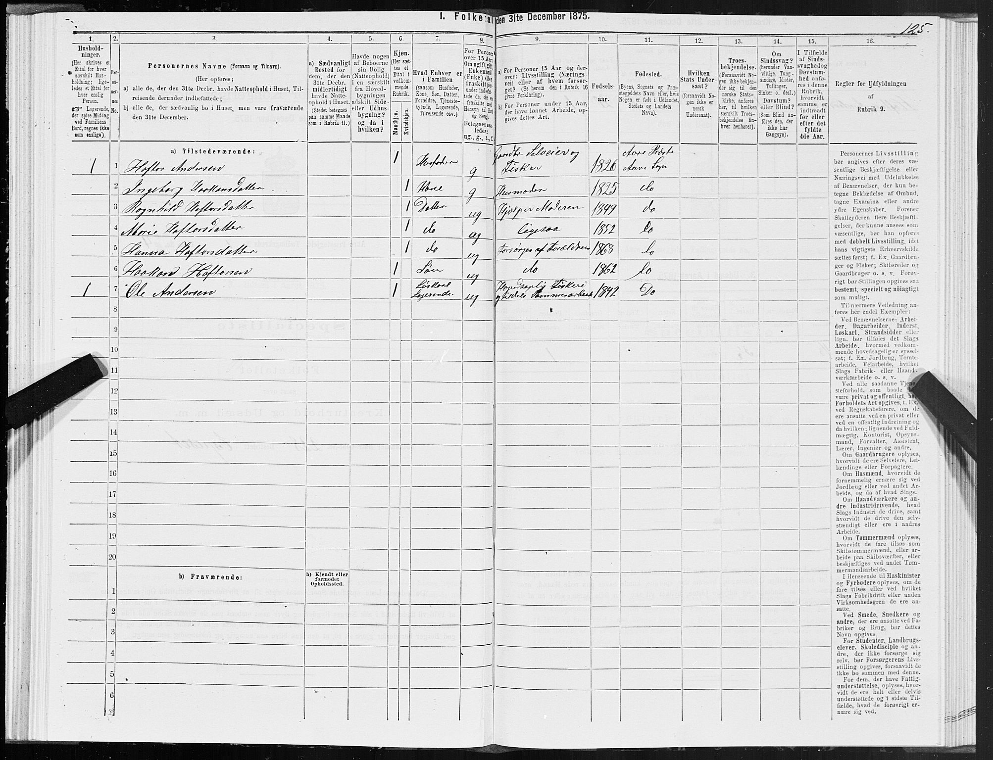 SAT, 1875 census for 1569P Aure, 1875, p. 5125