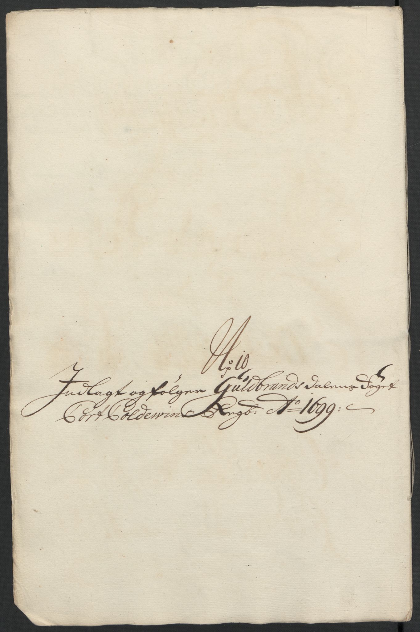 Rentekammeret inntil 1814, Reviderte regnskaper, Fogderegnskap, AV/RA-EA-4092/R17/L1172: Fogderegnskap Gudbrandsdal, 1699, p. 182