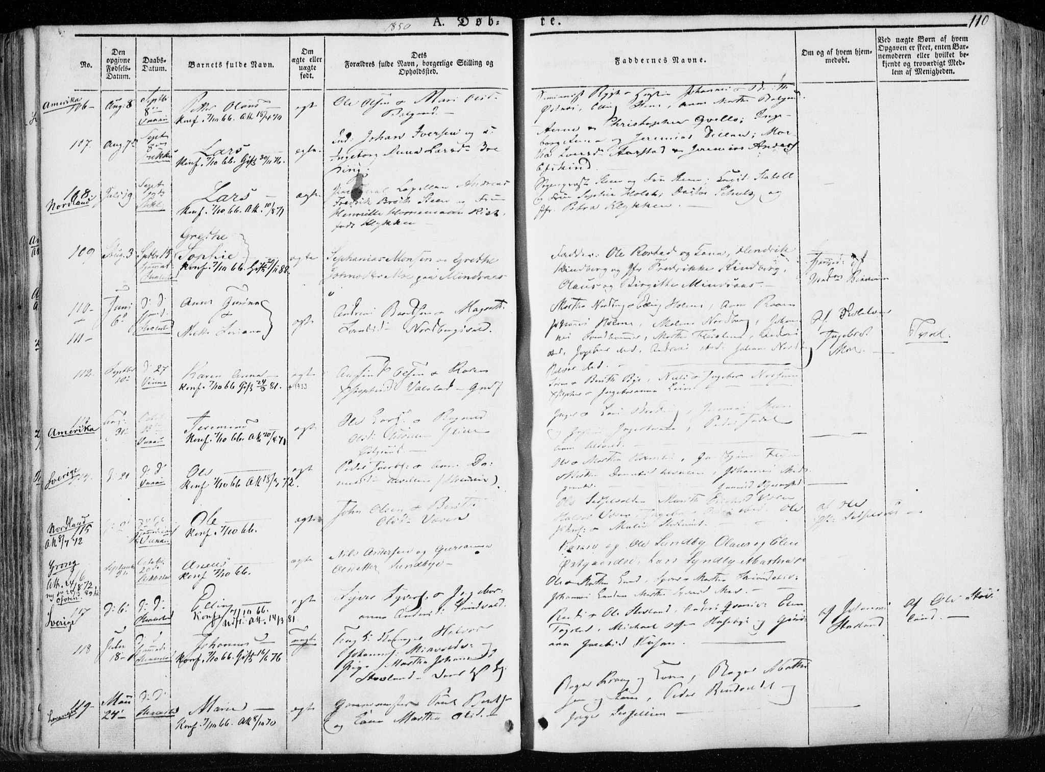 Ministerialprotokoller, klokkerbøker og fødselsregistre - Nord-Trøndelag, AV/SAT-A-1458/723/L0239: Parish register (official) no. 723A08, 1841-1851, p. 110