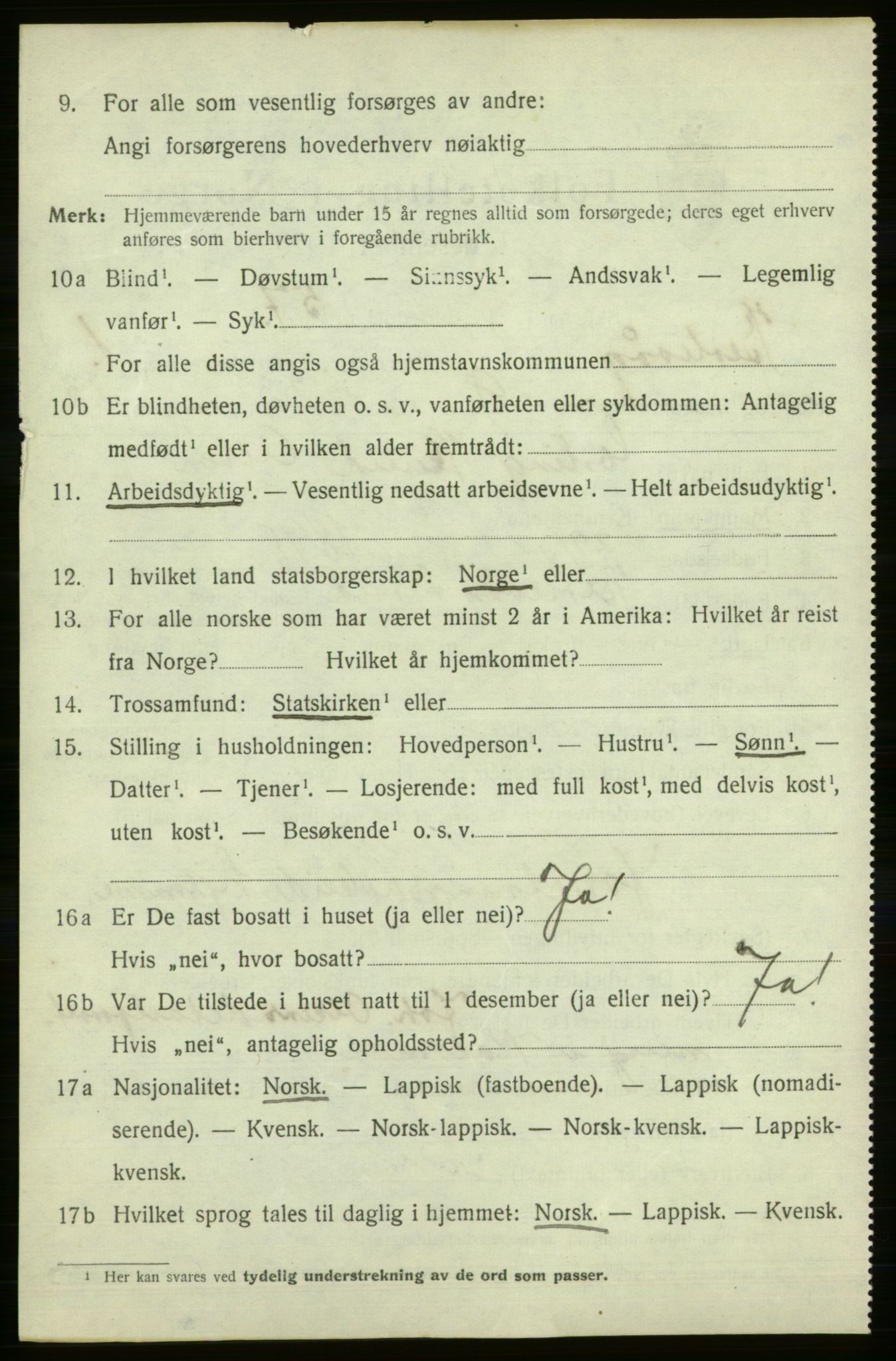 SATØ, 1920 census for Berlevåg, 1920, p. 552