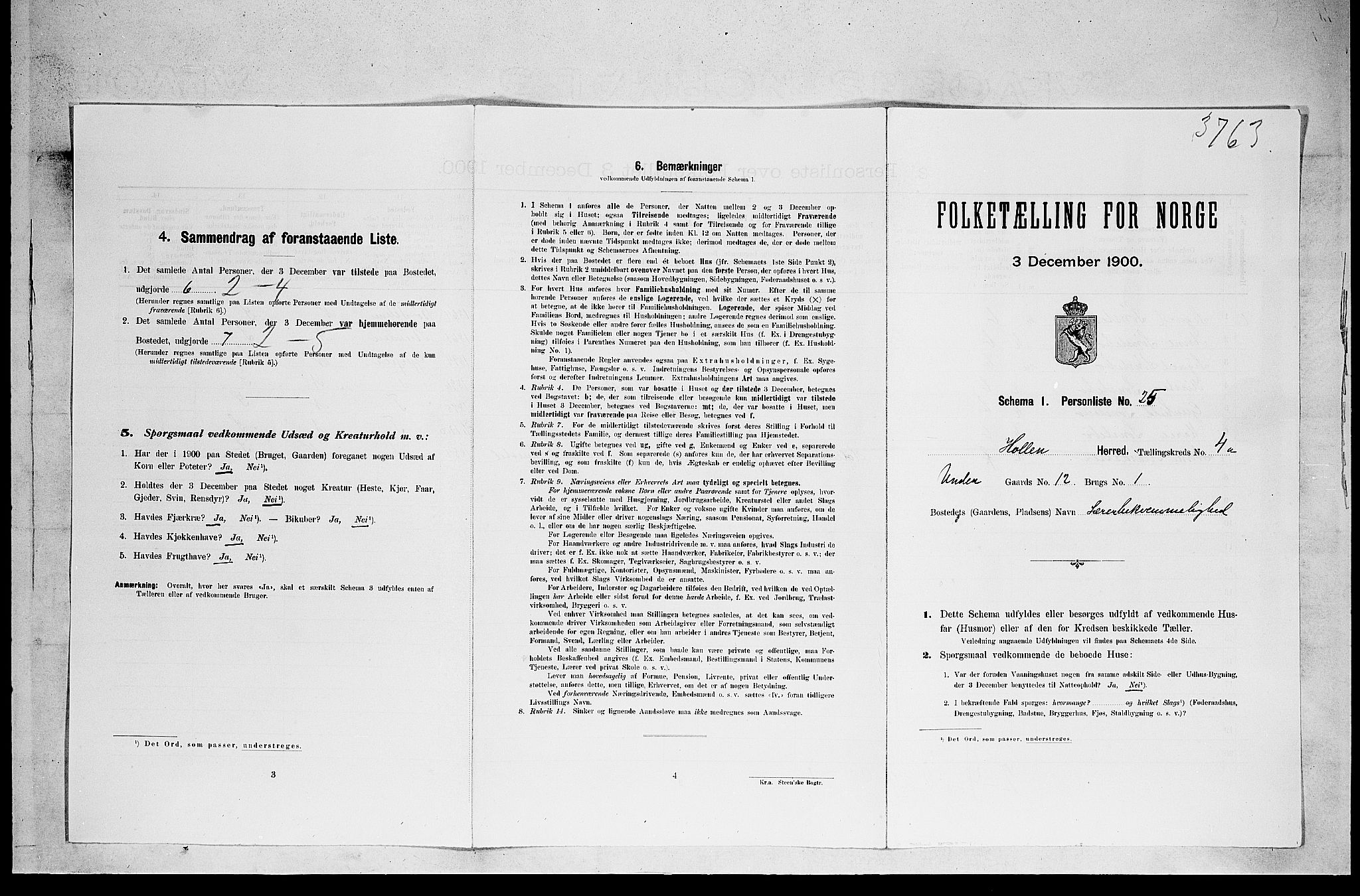 SAKO, 1900 census for Holla, 1900, p. 387