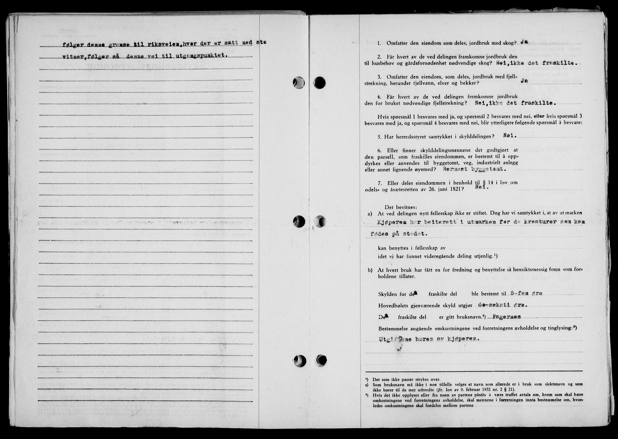 Lofoten sorenskriveri, SAT/A-0017/1/2/2C/L0022a: Mortgage book no. 22a, 1949-1950, Diary no: : 2415/1949