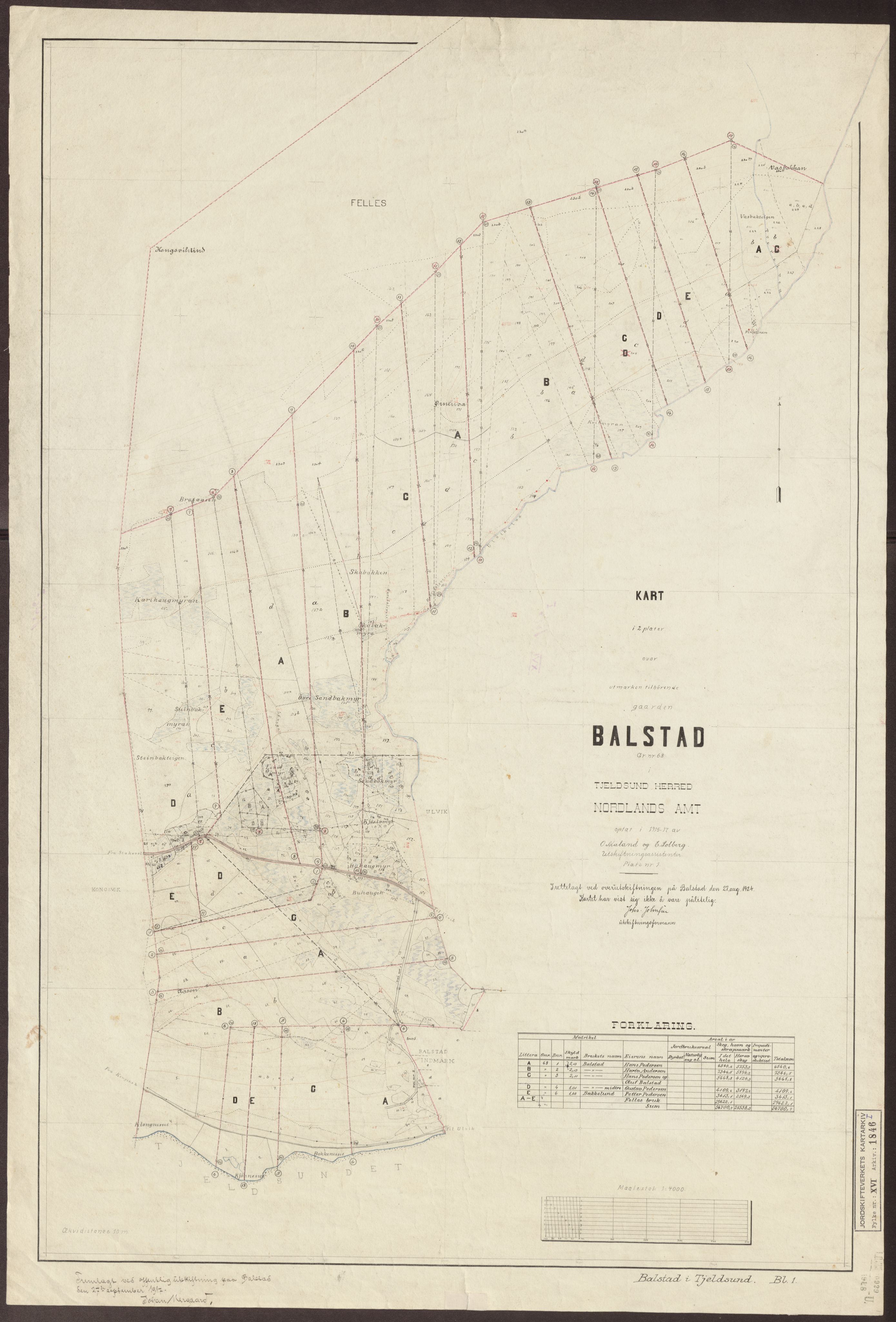 Jordskifteverkets kartarkiv, AV/RA-S-3929/T, 1859-1988, p. 2233