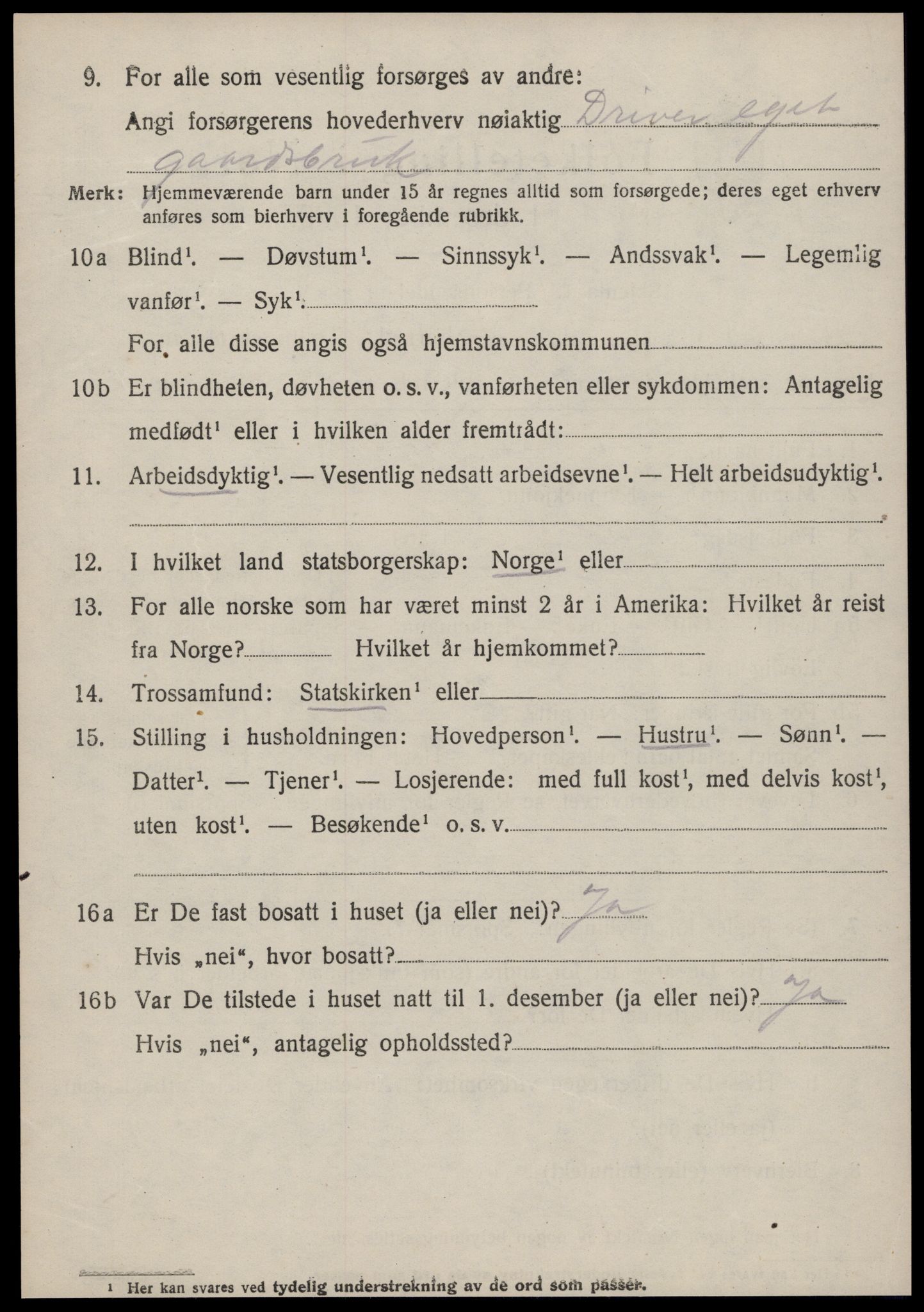 SAT, 1920 census for Øre, 1920, p. 3031