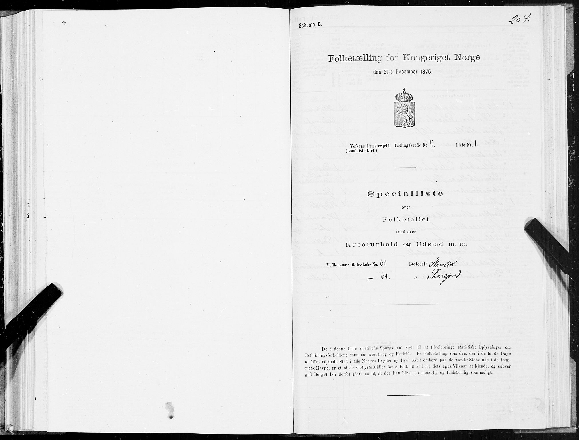 SAT, 1875 census for 1824L Vefsn/Vefsn, 1875, p. 1204