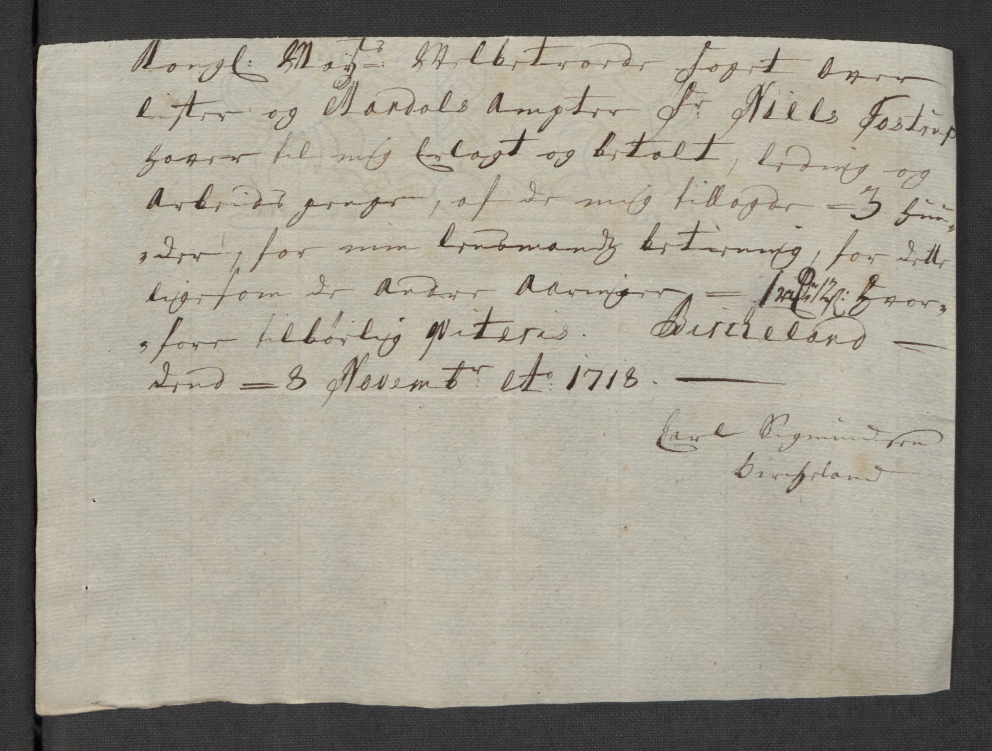 Rentekammeret inntil 1814, Reviderte regnskaper, Fogderegnskap, AV/RA-EA-4092/R43/L2563: Fogderegnskap Lista og Mandal, 1718, p. 355