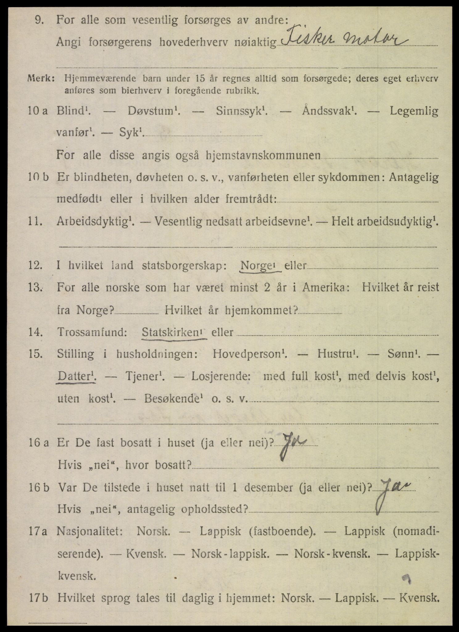 SAT, 1920 census for Herøy, 1920, p. 1307