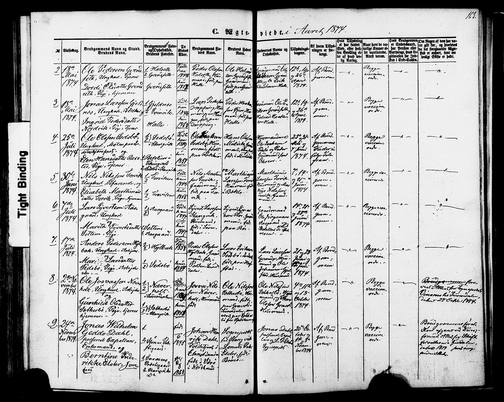 Ministerialprotokoller, klokkerbøker og fødselsregistre - Møre og Romsdal, AV/SAT-A-1454/592/L1027: Parish register (official) no. 592A05, 1865-1878, p. 163