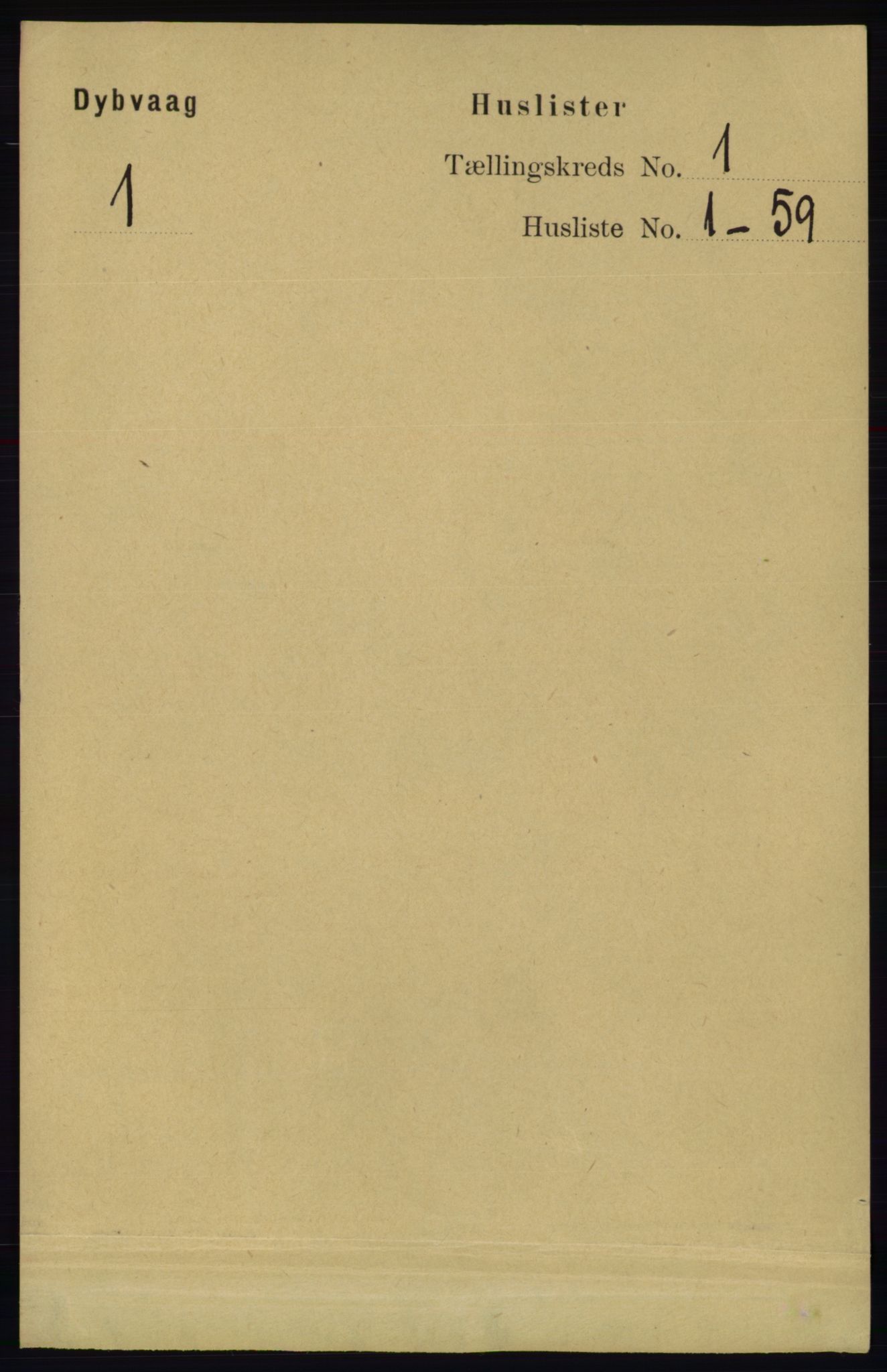 RA, 1891 census for 0915 Dypvåg, 1891, p. 43