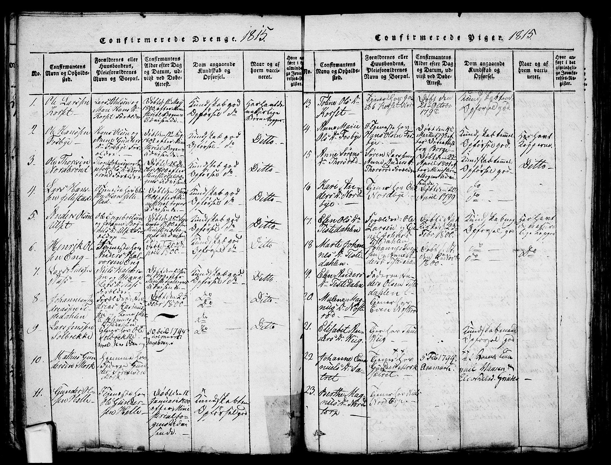 Berg prestekontor Kirkebøker, AV/SAO-A-10902/F/Fa/L0002: Parish register (official) no. I 2, 1815-1831, p. 233b