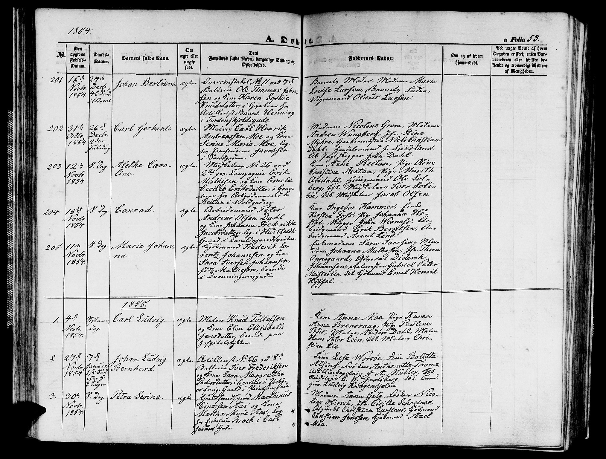 Ministerialprotokoller, klokkerbøker og fødselsregistre - Sør-Trøndelag, SAT/A-1456/602/L0138: Parish register (copy) no. 602C06, 1853-1858, p. 53