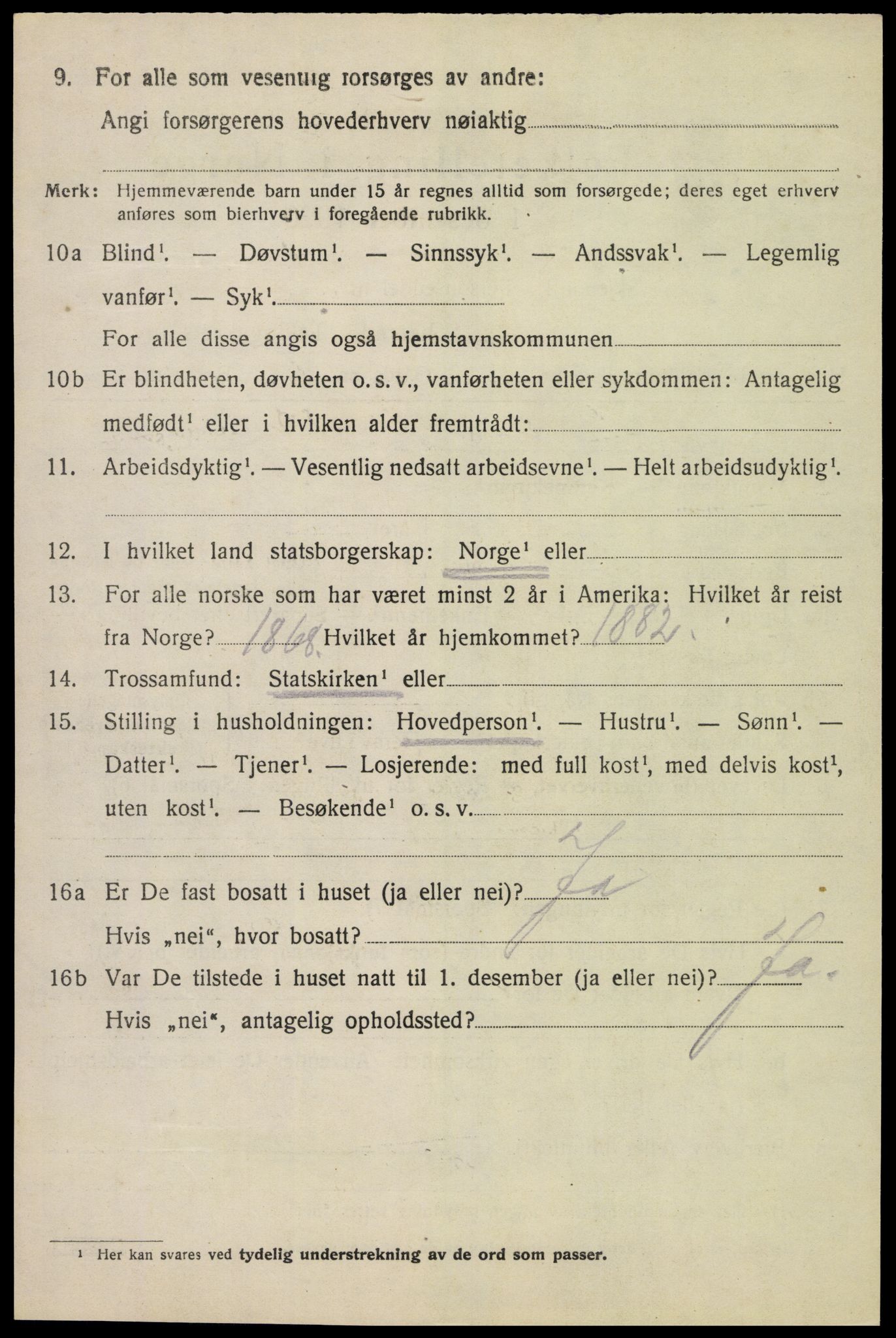 SAH, 1920 census for Vang (Hedmark), 1920, p. 4206