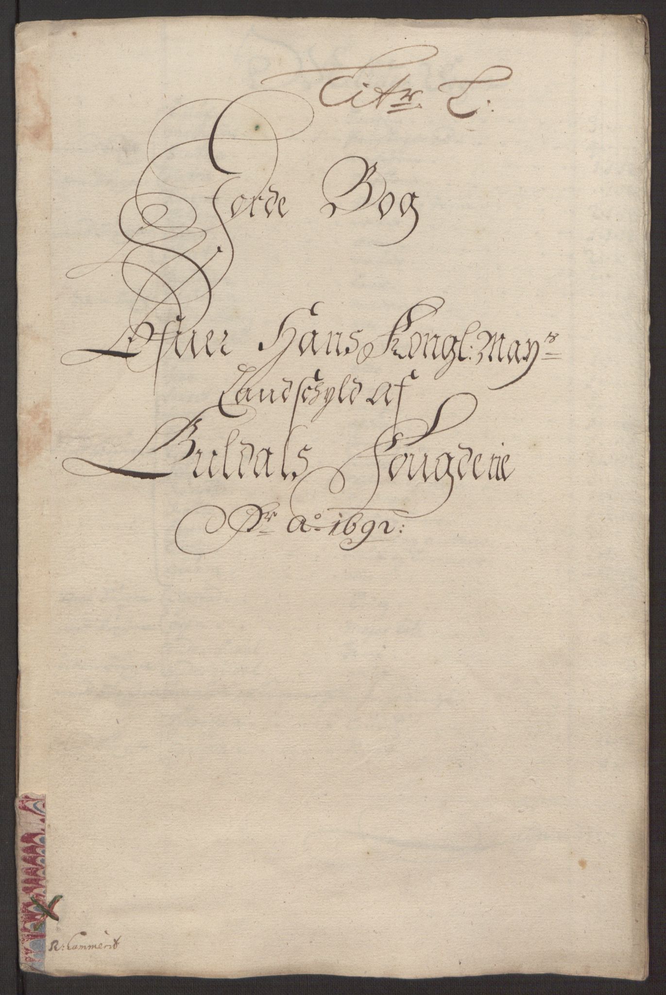 Rentekammeret inntil 1814, Reviderte regnskaper, Fogderegnskap, RA/EA-4092/R59/L3942: Fogderegnskap Gauldal, 1692, p. 161