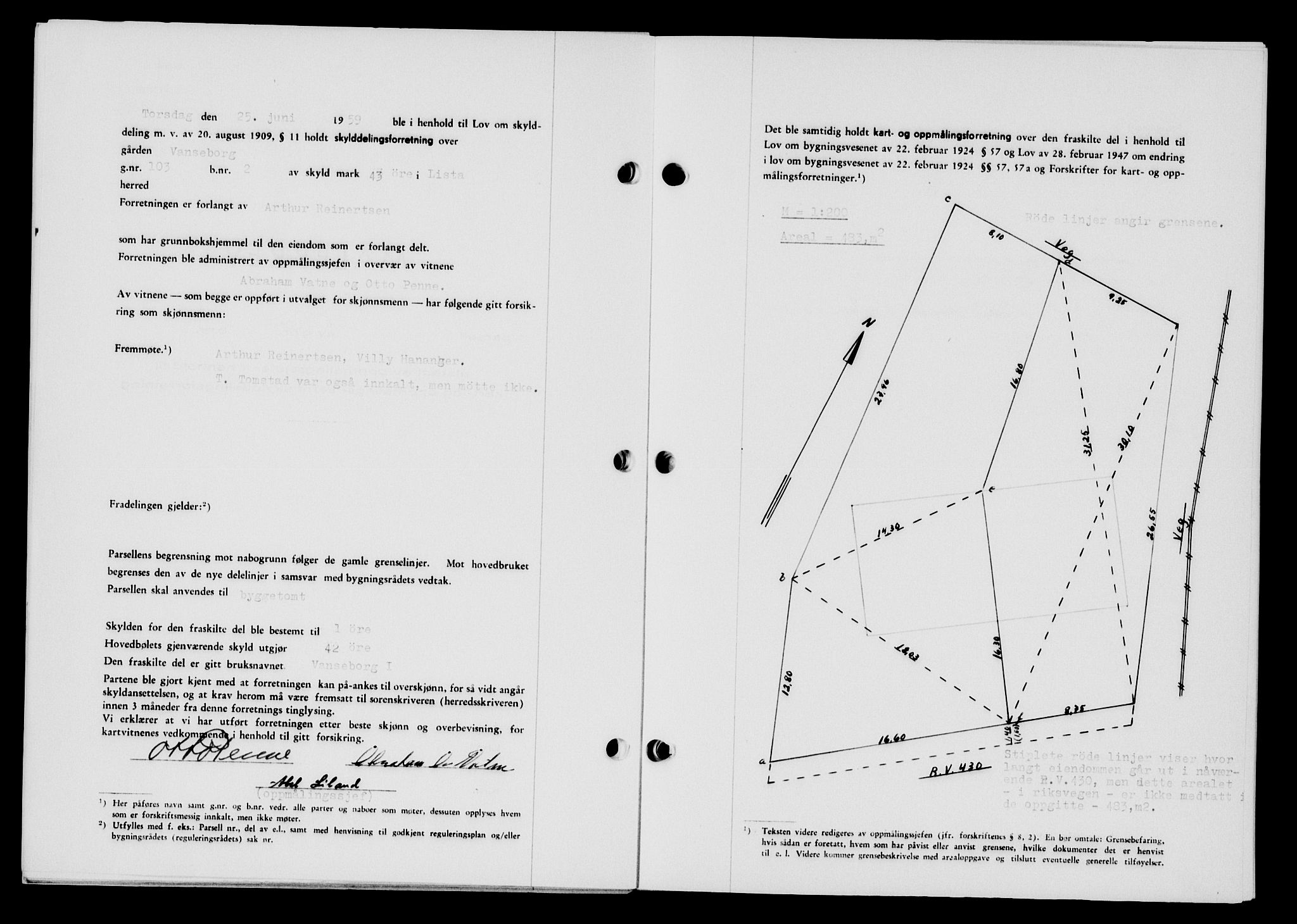 Lyngdal sorenskriveri, AV/SAK-1221-0004/G/Gb/L0679: Mortgage book no. A XXV, 1959-1960, Diary no: : 674/1959