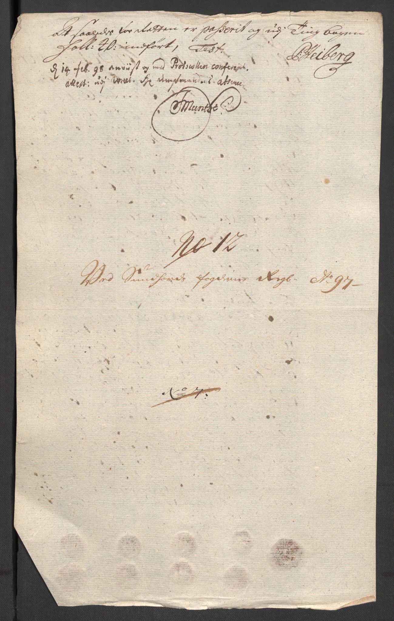 Rentekammeret inntil 1814, Reviderte regnskaper, Fogderegnskap, AV/RA-EA-4092/R48/L2977: Fogderegnskap Sunnhordland og Hardanger, 1697-1698, p. 130