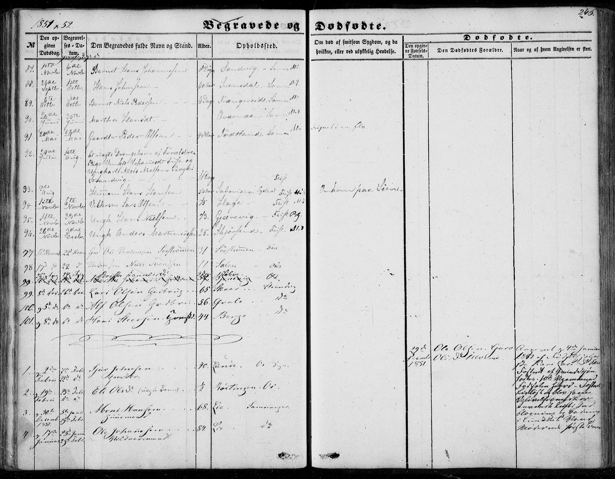 Os sokneprestembete, SAB/A-99929: Parish register (official) no. A 16, 1851-1859, p. 246