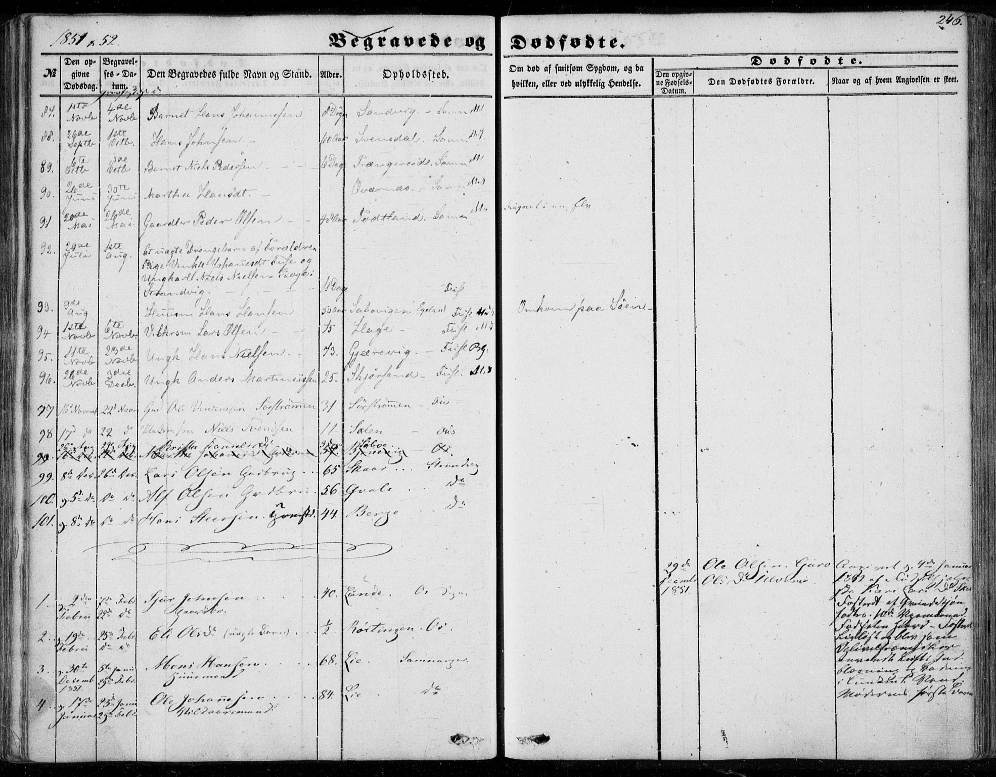 Os sokneprestembete, AV/SAB-A-99929: Parish register (official) no. A 16, 1851-1859, p. 246