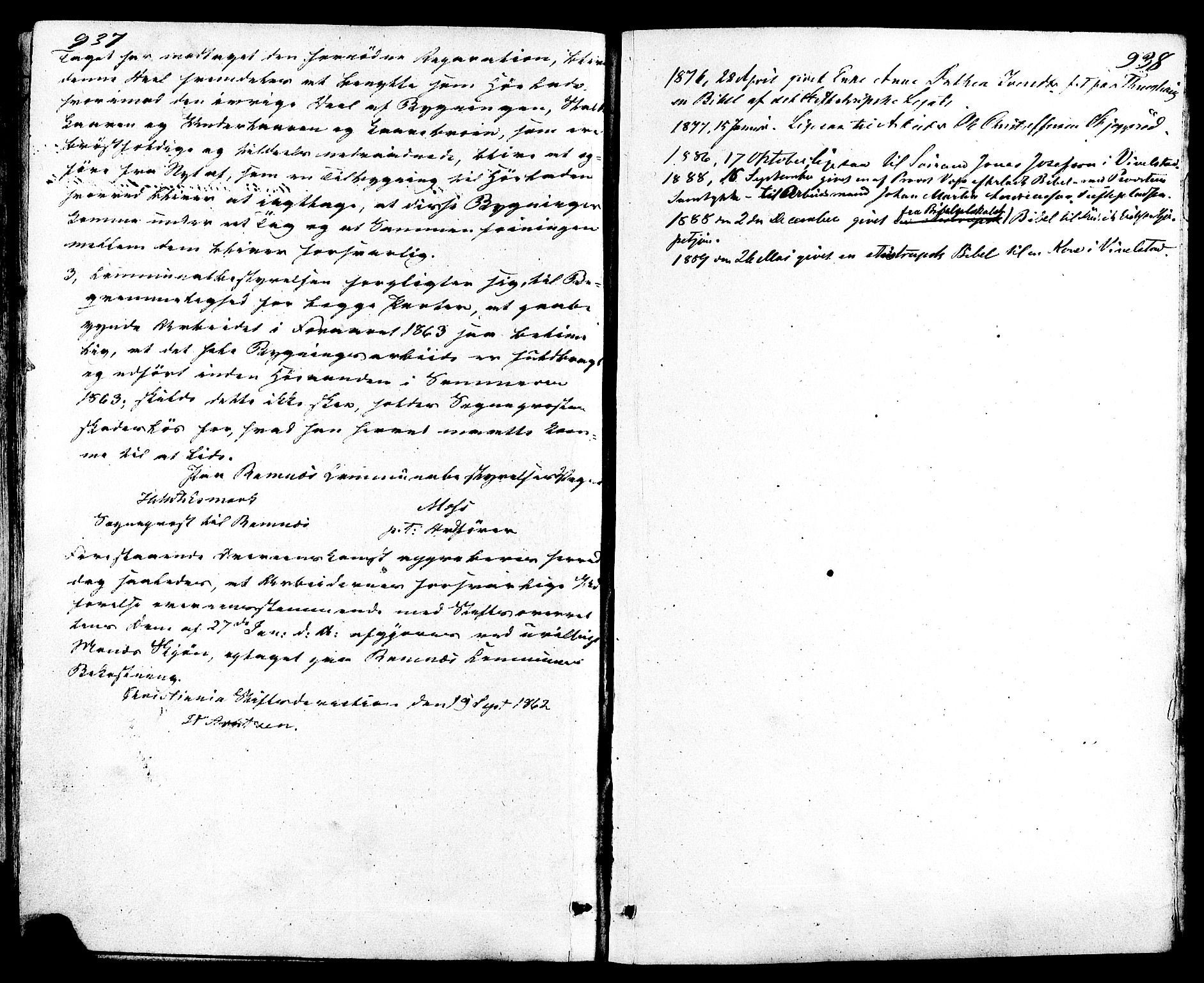 Ramnes kirkebøker, SAKO/A-314/F/Fa/L0006: Parish register (official) no. I 6, 1862-1877, p. 937-938