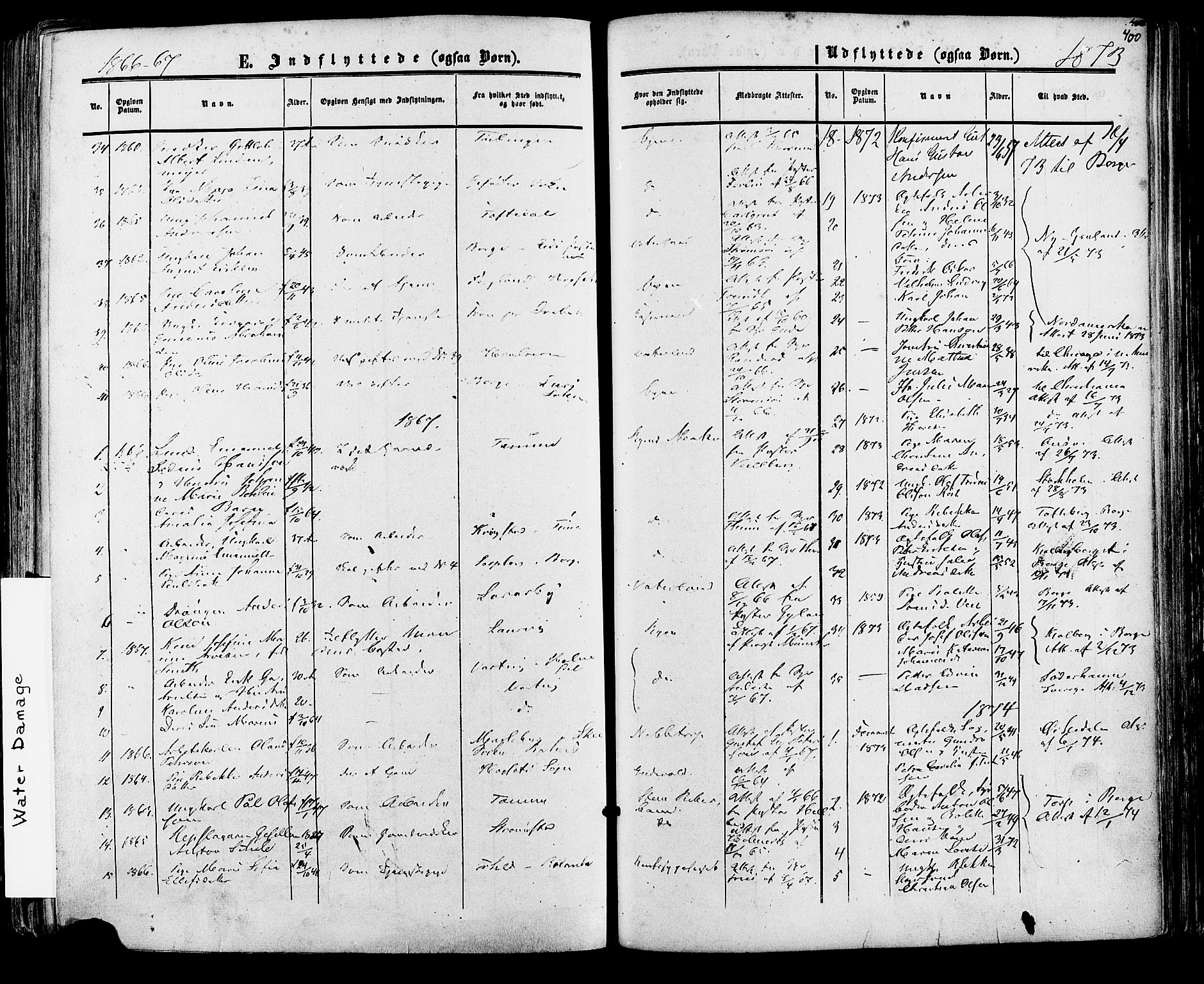 Fredrikstad prestekontor Kirkebøker, SAO/A-11082/F/Fa/L0006: Parish register (official) no. 6, 1857-1878, p. 400