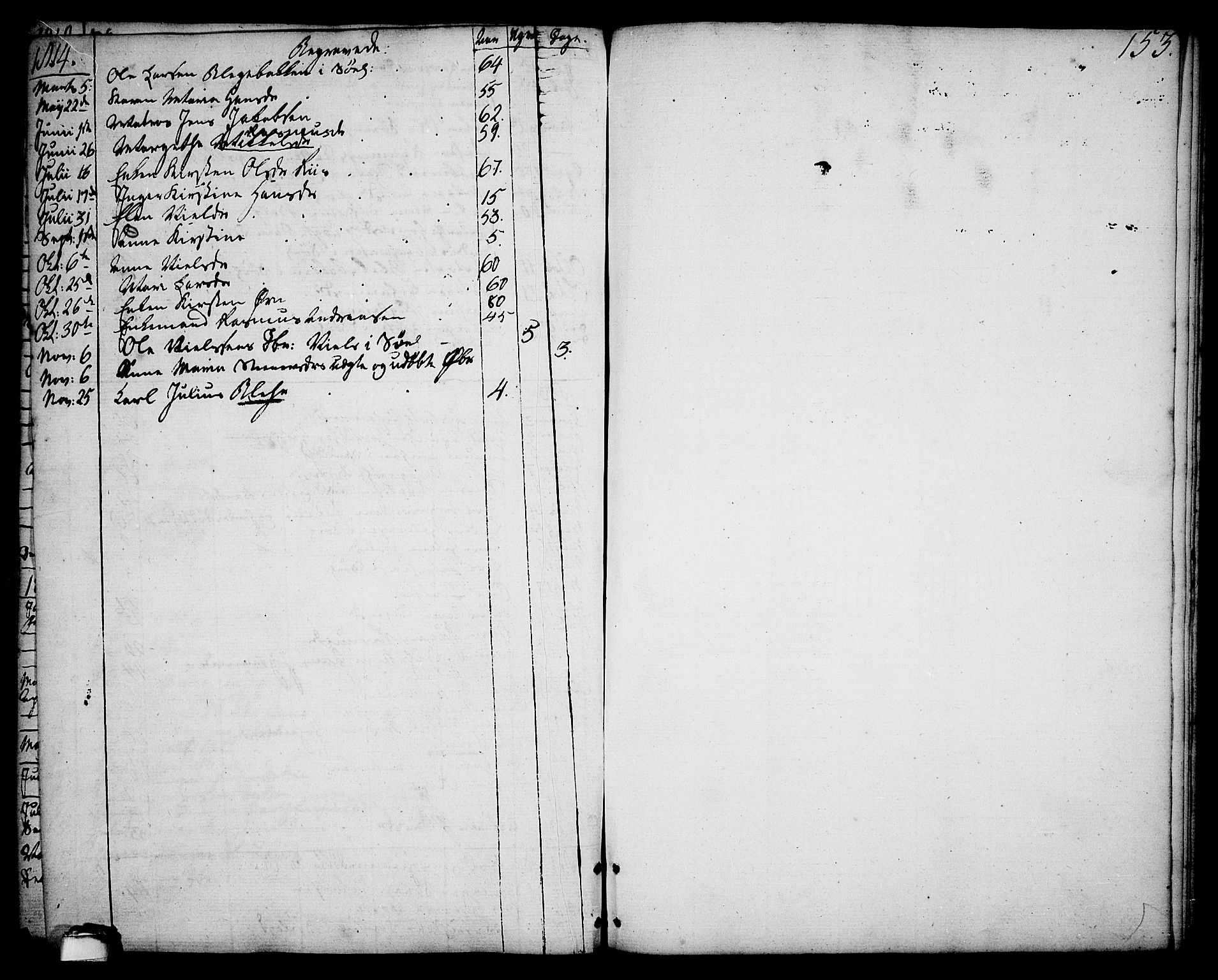 Brevik kirkebøker, SAKO/A-255/F/Fa/L0003: Parish register (official) no. 3, 1764-1814, p. 153