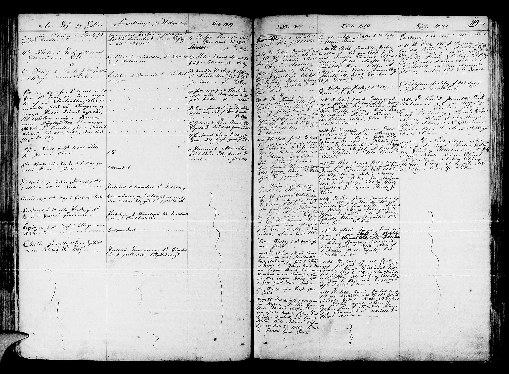 Ulvik sokneprestembete, SAB/A-78801/H/Haa: Parish register (official) no. A 11, 1793-1838, p. 119