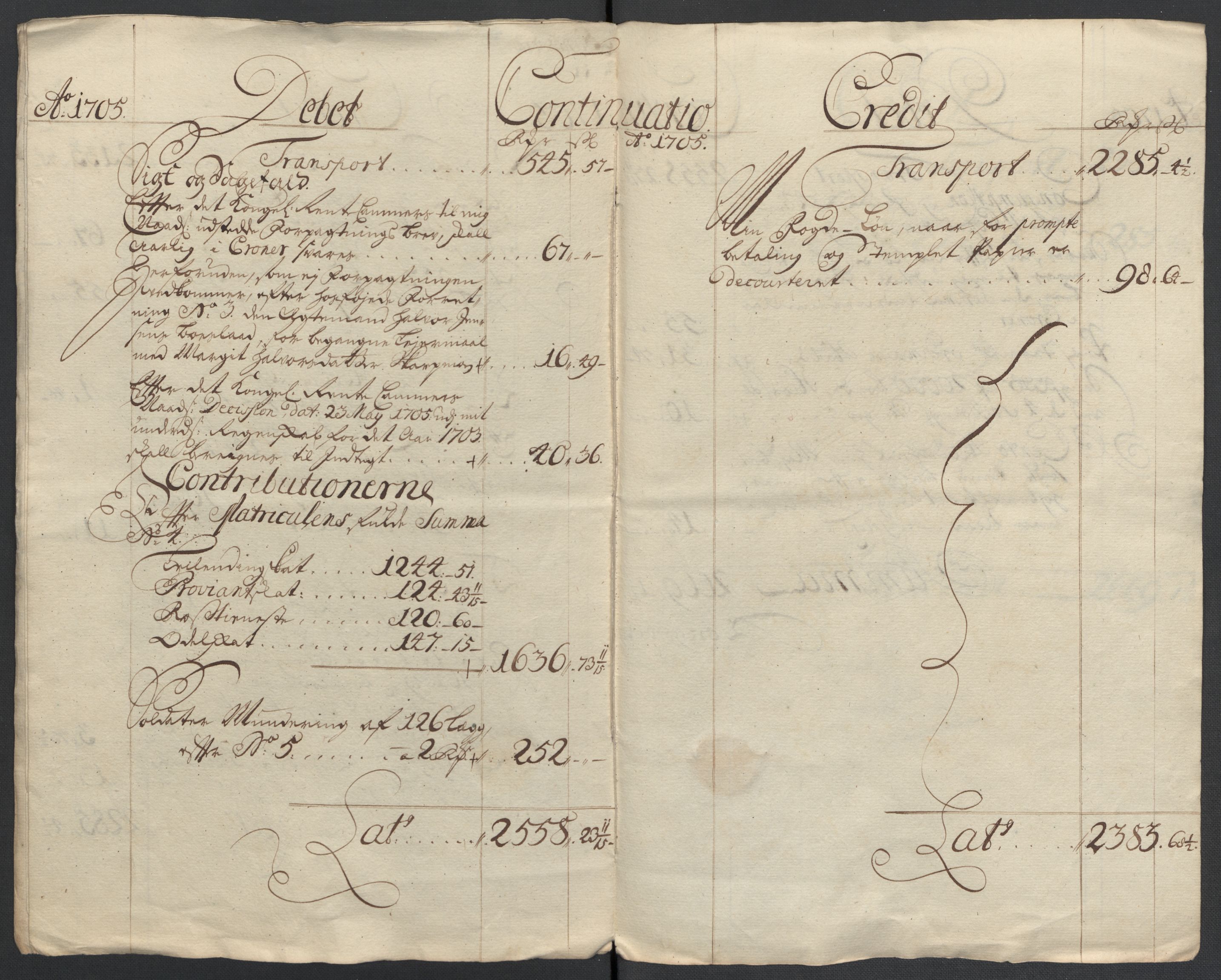 Rentekammeret inntil 1814, Reviderte regnskaper, Fogderegnskap, AV/RA-EA-4092/R24/L1583: Fogderegnskap Numedal og Sandsvær, 1705-1706, p. 10