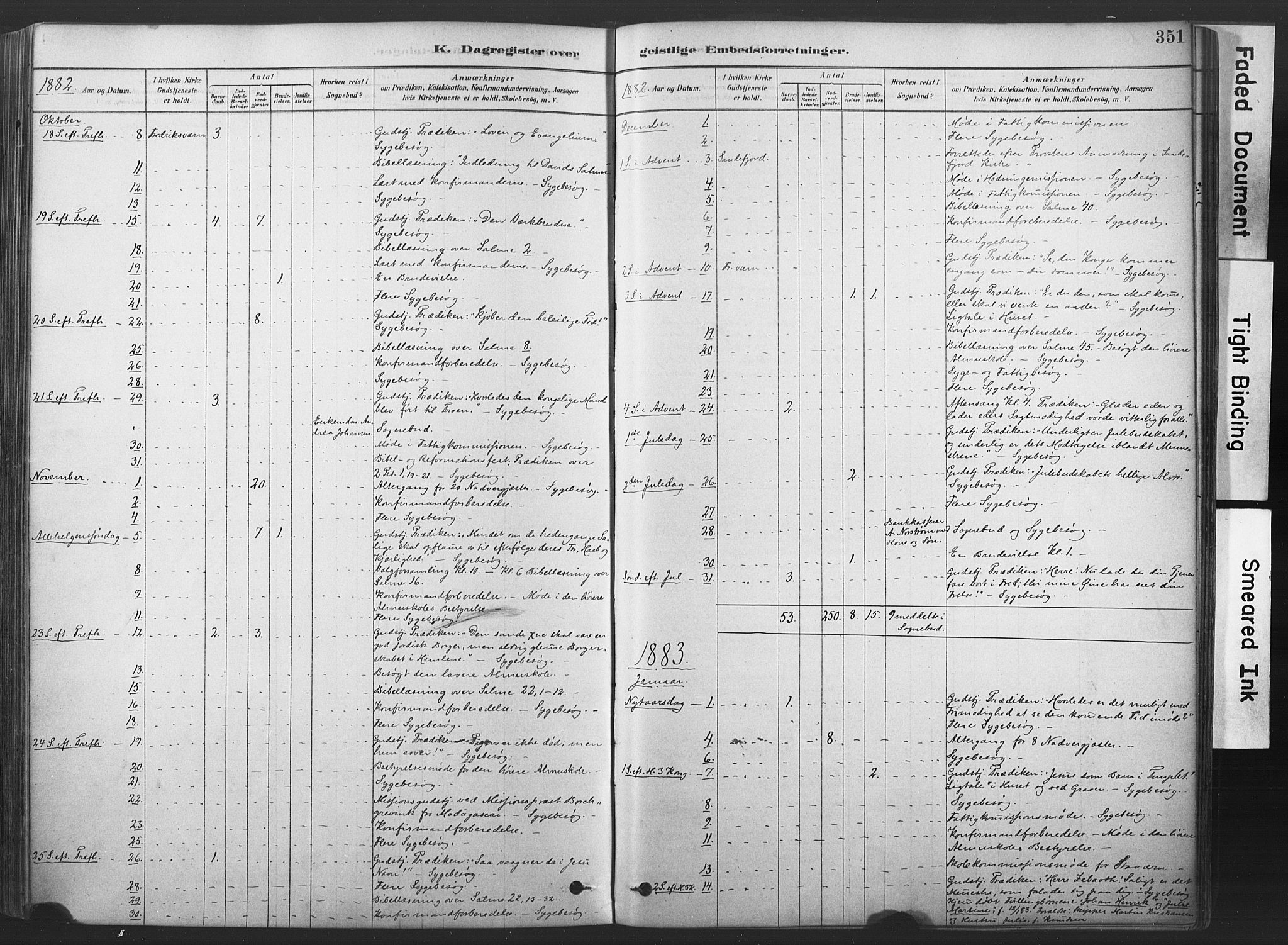 Stavern kirkebøker, SAKO/A-318/F/Fa/L0008: Parish register (official) no. 8, 1878-1905, p. 351