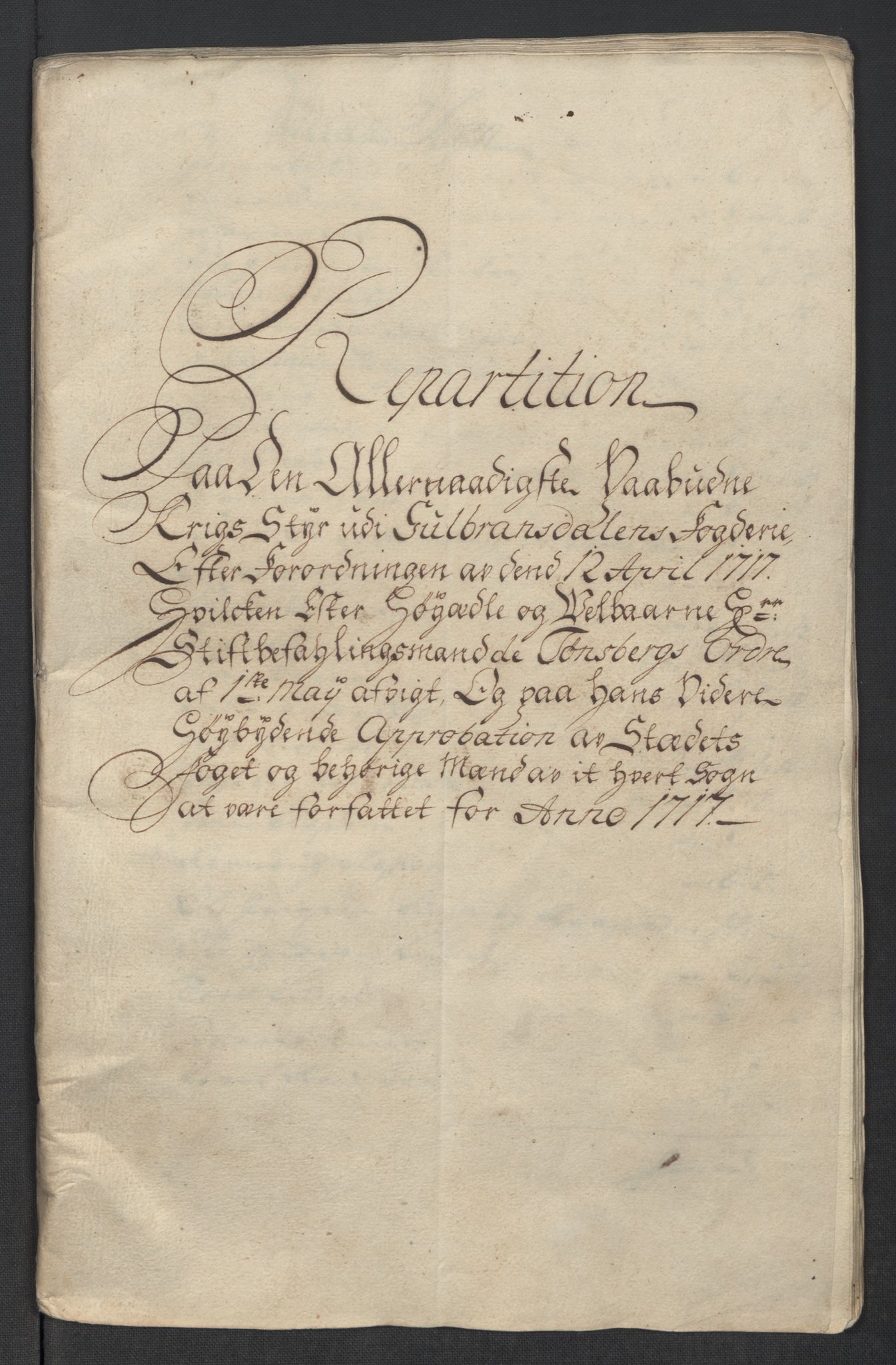 Rentekammeret inntil 1814, Reviderte regnskaper, Fogderegnskap, AV/RA-EA-4092/R17/L1187: Fogderegnskap Gudbrandsdal, 1717, p. 46