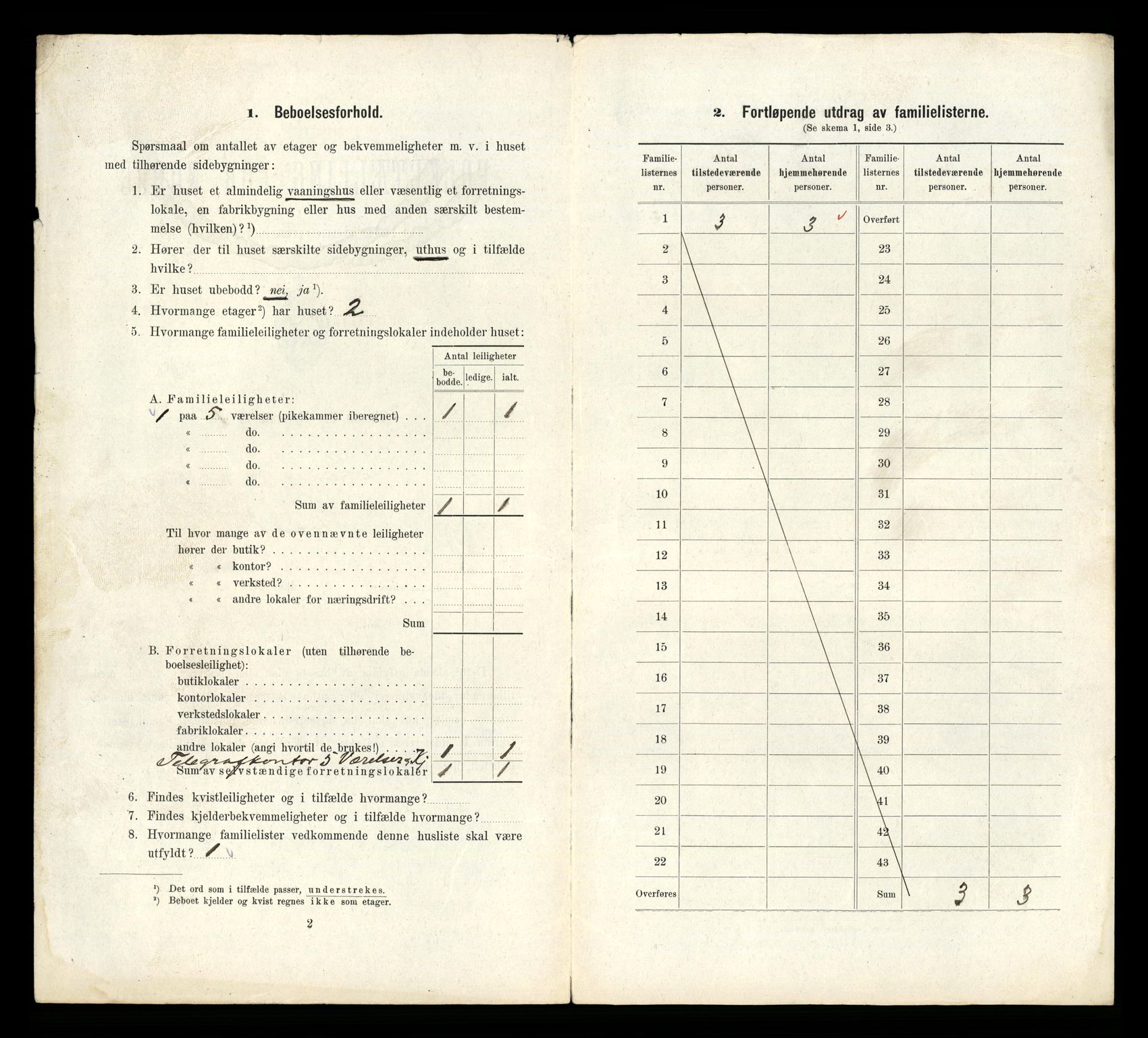 RA, 1910 census for Hamar, 1910, p. 406