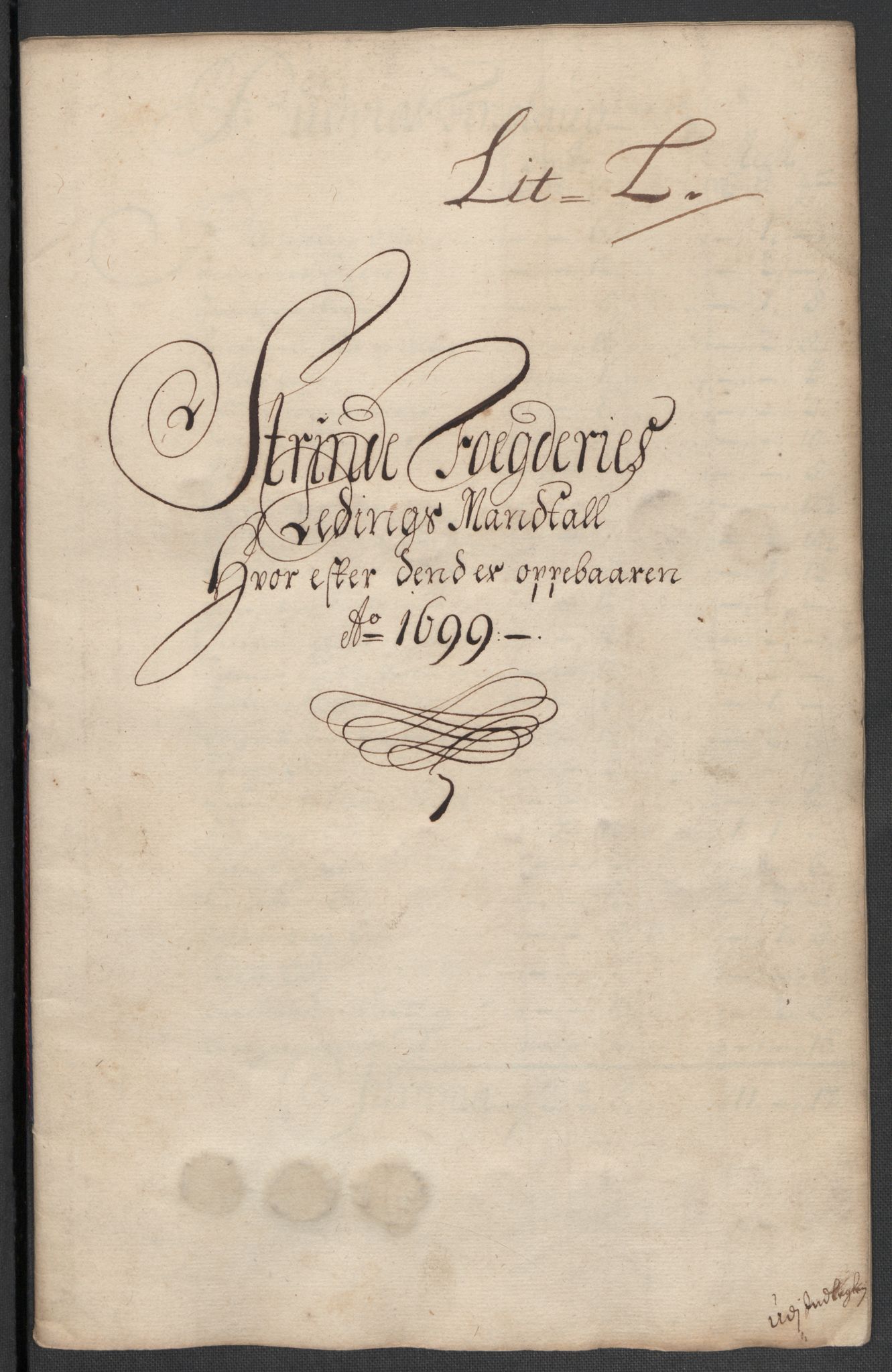 Rentekammeret inntil 1814, Reviderte regnskaper, Fogderegnskap, RA/EA-4092/R61/L4107: Fogderegnskap Strinda og Selbu, 1698-1700, p. 267