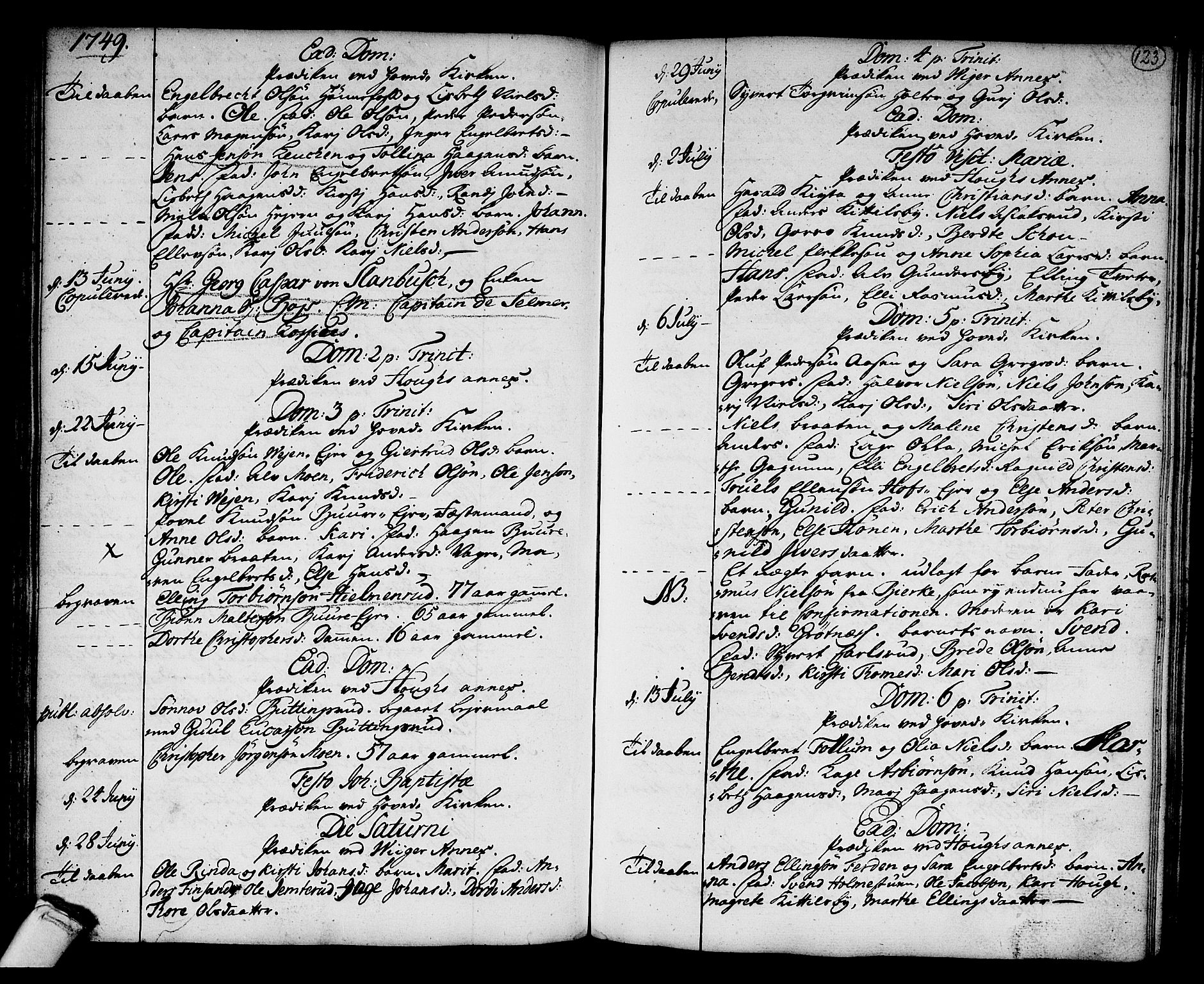 Norderhov kirkebøker, SAKO/A-237/F/Fa/L0003a: Parish register (official) no. 3, 1740-1757, p. 123