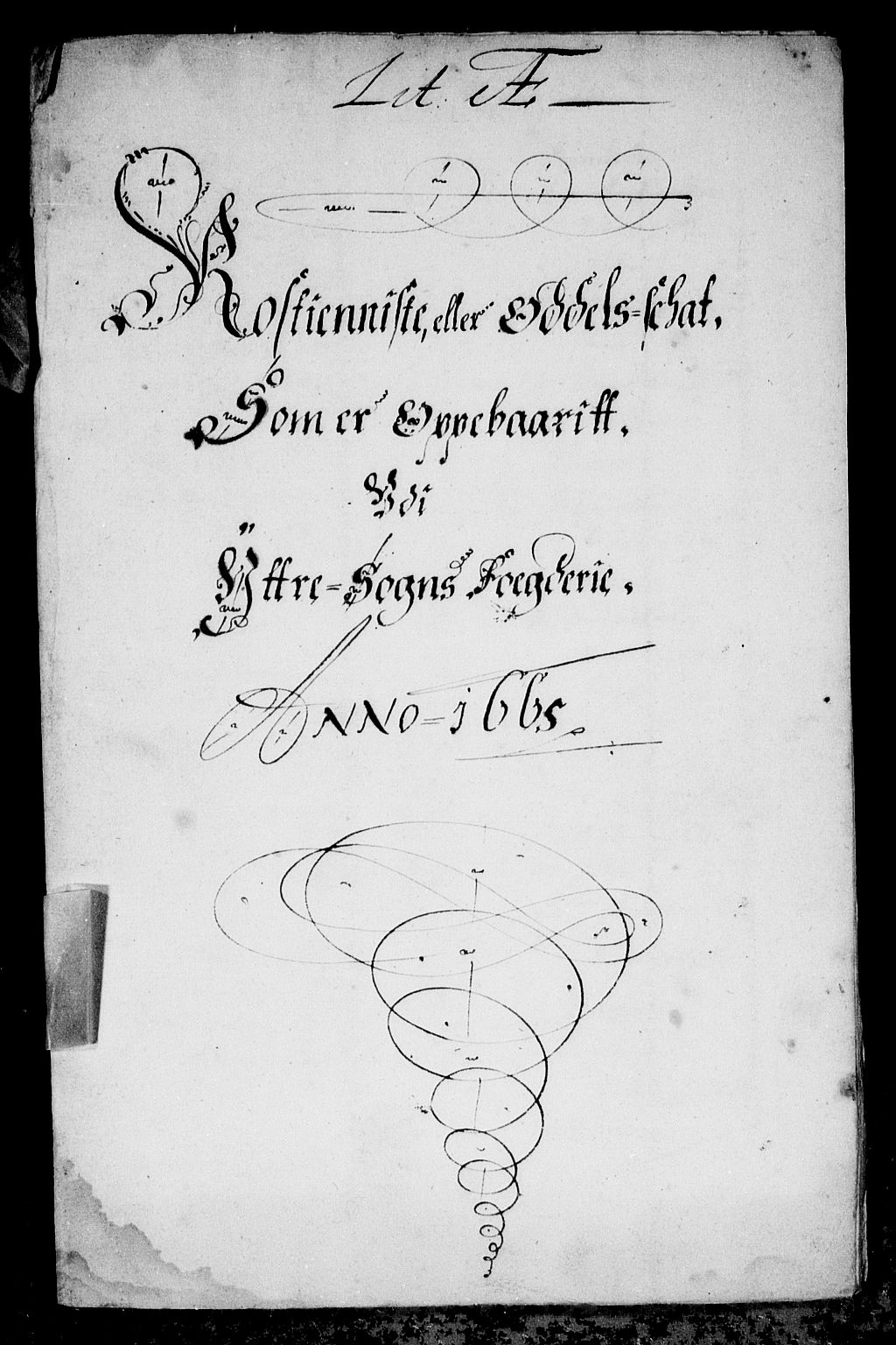 Rentekammeret inntil 1814, Reviderte regnskaper, Stiftamtstueregnskaper, Bergen stiftamt, RA/EA-6043/R/Rc/L0017: Bergen stiftamt, 1665