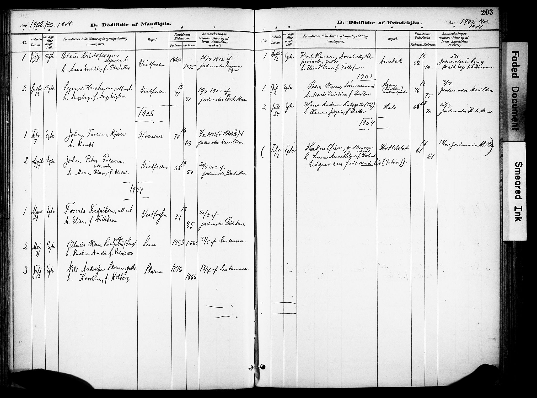 Eiker kirkebøker, AV/SAKO-A-4/F/Fb/L0003: Parish register (official) no. II 3, 1896-1942, p. 203