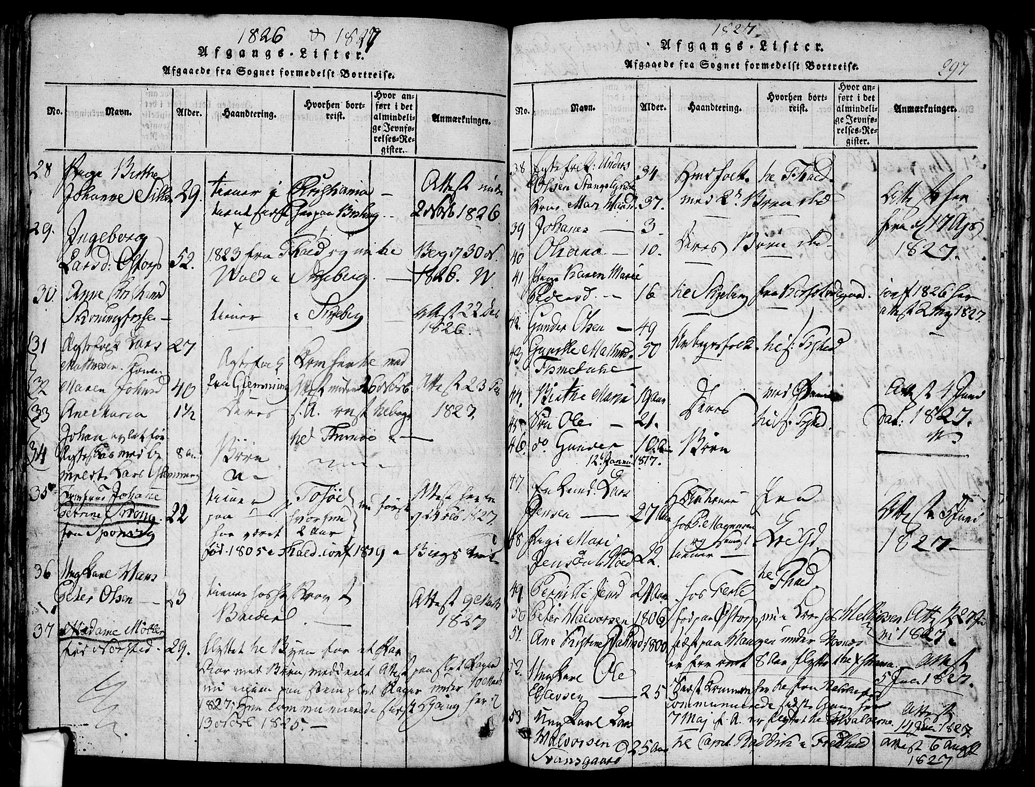 Berg prestekontor Kirkebøker, SAO/A-10902/F/Fa/L0002: Parish register (official) no. I 2, 1815-1831, p. 297