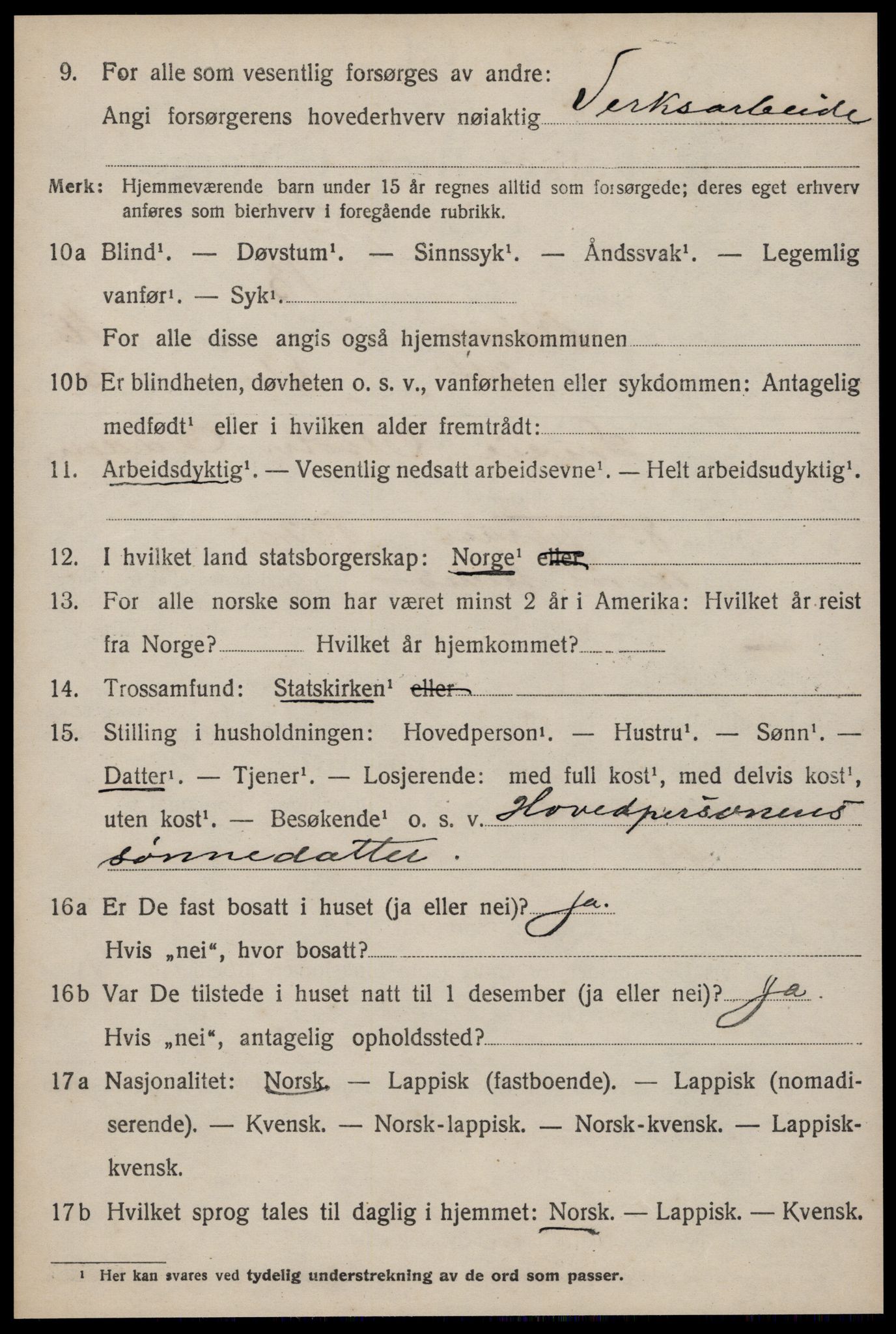 SAT, 1920 census for Røros, 1920, p. 11297