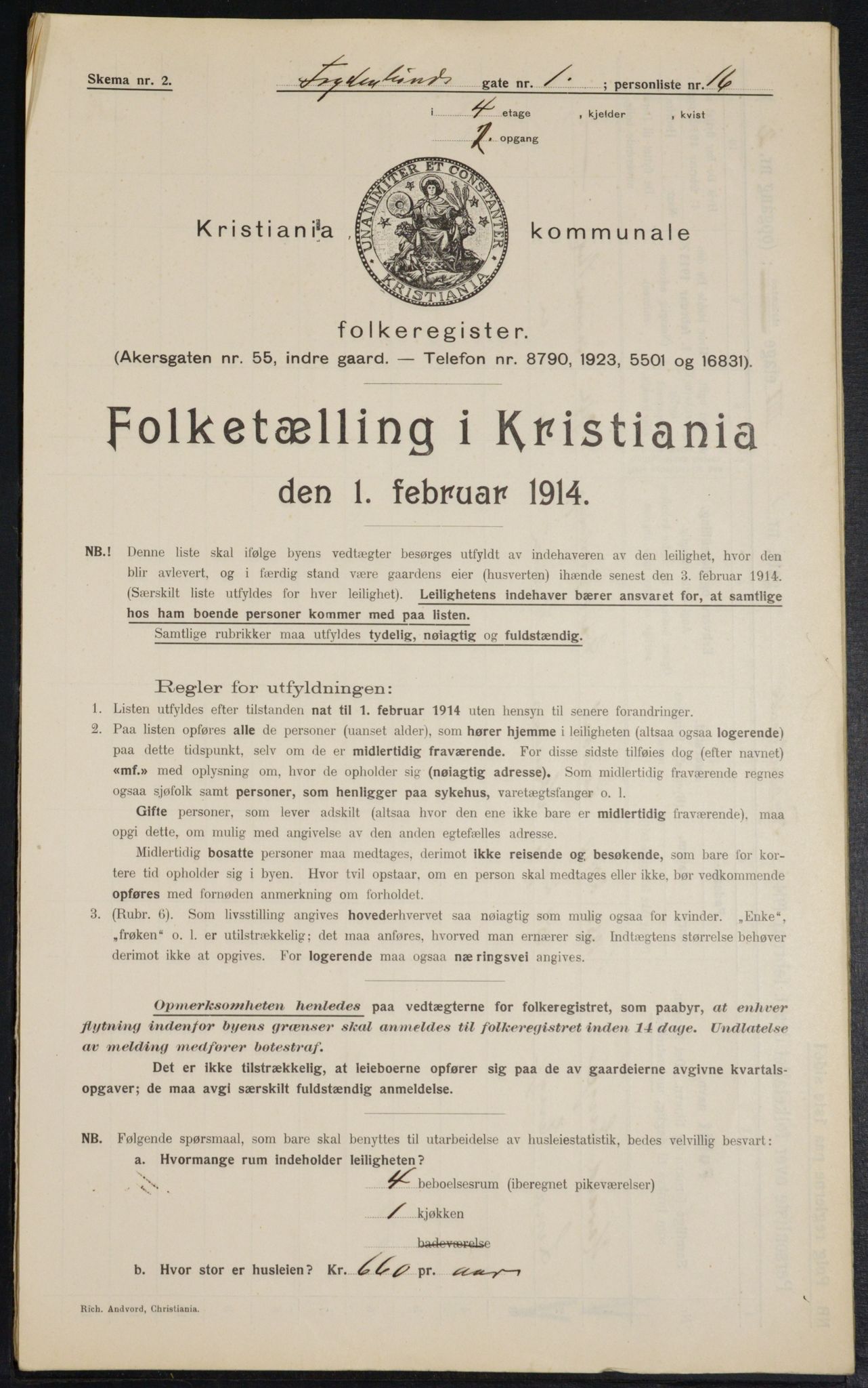 OBA, Municipal Census 1914 for Kristiania, 1914, p. 28153