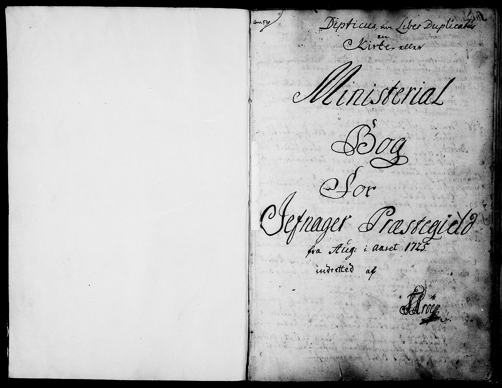 Jevnaker prestekontor, SAH/PREST-116/H/Ha/Haa/L0002: Parish register (official) no. 2, 1725-1751, p. 0-1