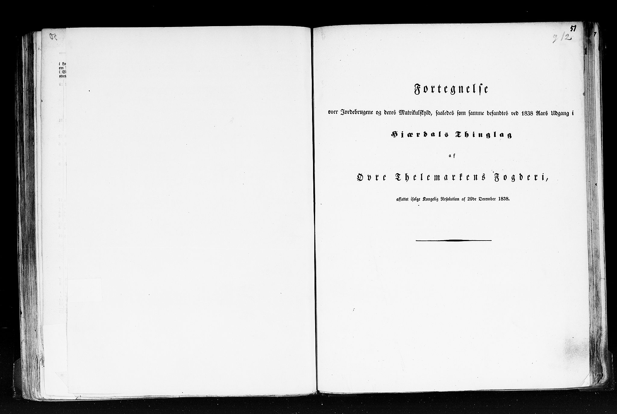 Rygh, RA/PA-0034/F/Fb/L0007: Matrikkelen for 1838 - Bratsberg amt (Telemark fylke), 1838, p. 51a