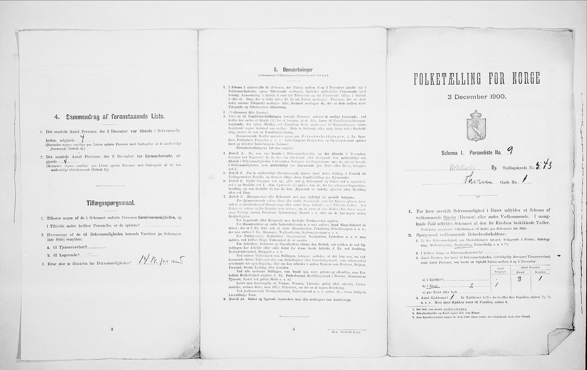 SAO, 1900 census for Kristiania, 1900, p. 96627