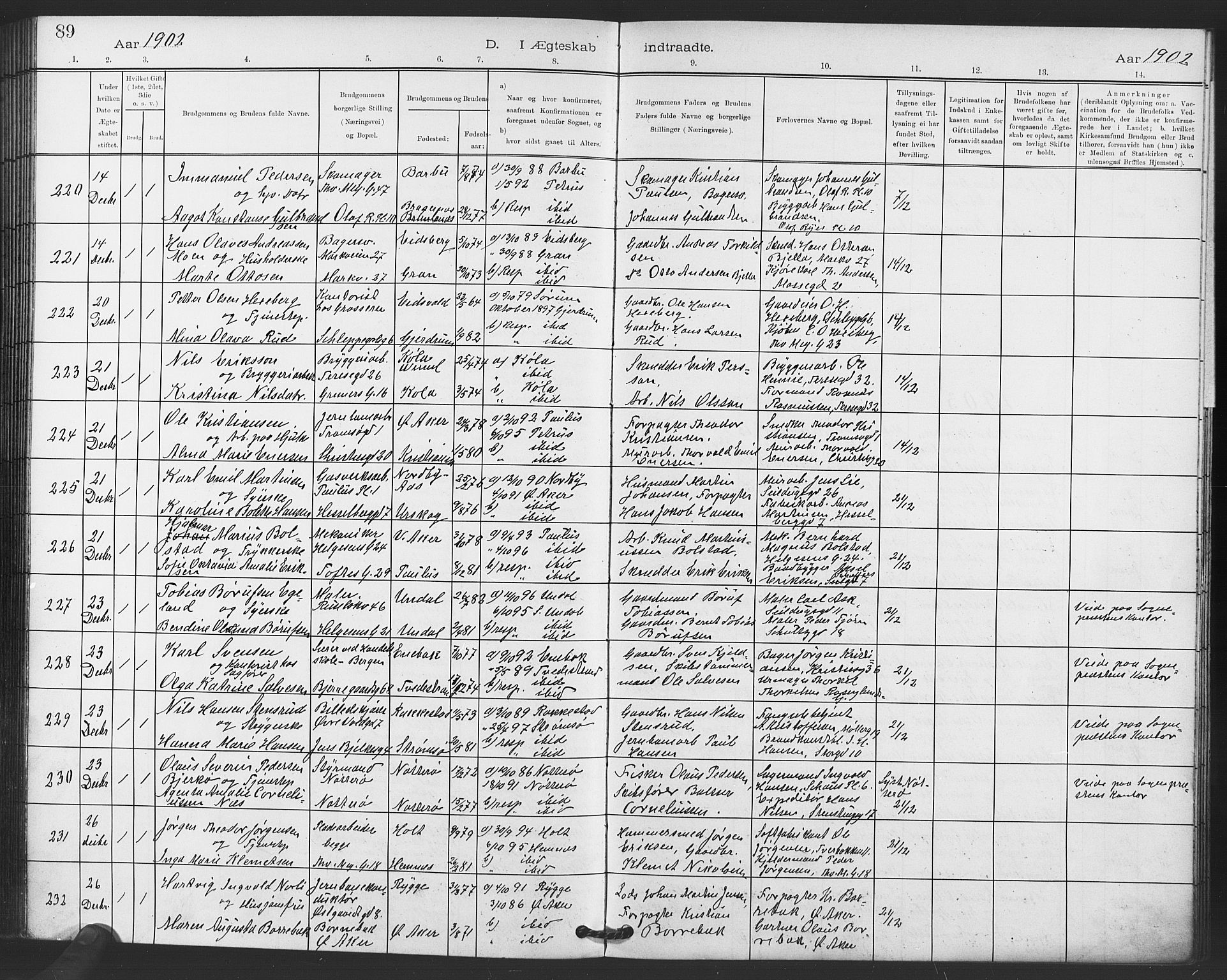 Paulus prestekontor Kirkebøker, AV/SAO-A-10871/F/Fa/L0010: Parish register (official) no. 10, 1898-1906, p. 89