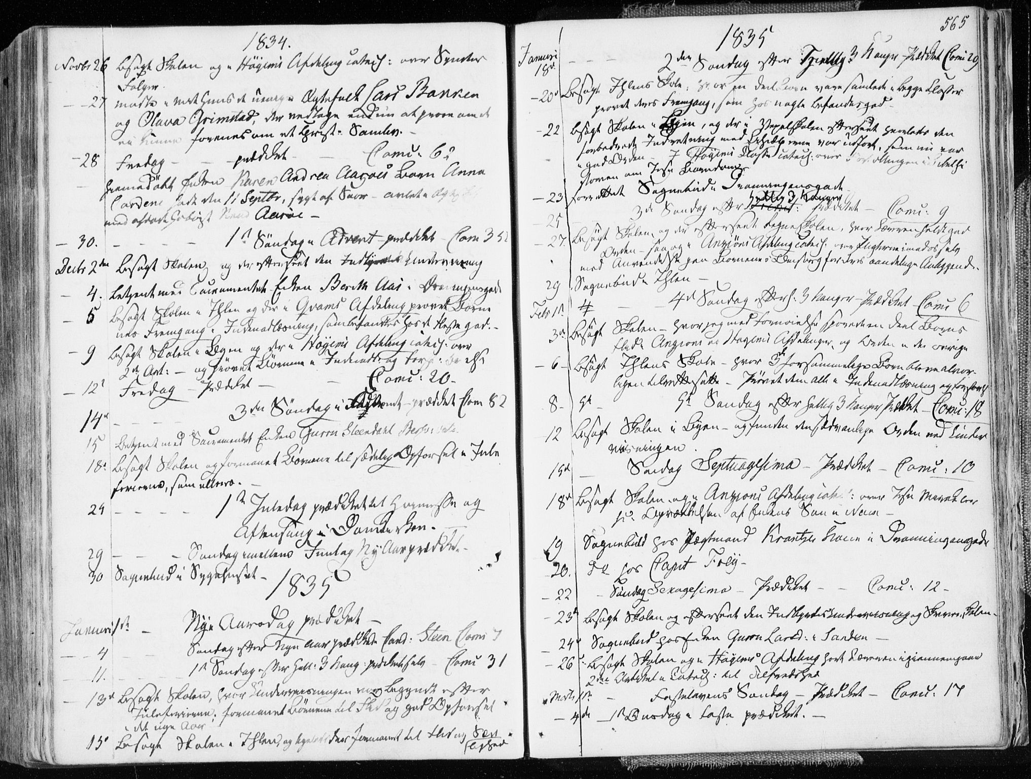 Ministerialprotokoller, klokkerbøker og fødselsregistre - Sør-Trøndelag, SAT/A-1456/601/L0047: Parish register (official) no. 601A15, 1831-1839, p. 565